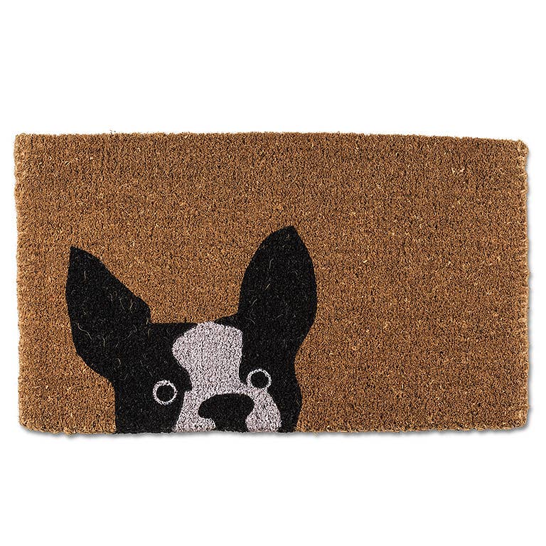 Peeking Dog Doormat-18X30"L -