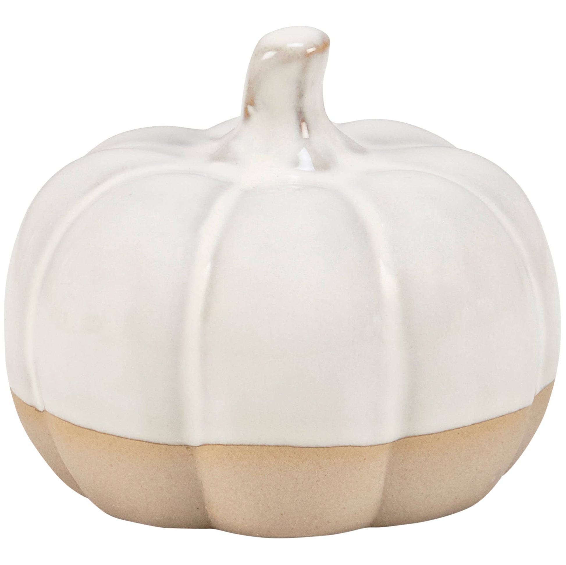 Small Glazed Ceramic Pumpkin -