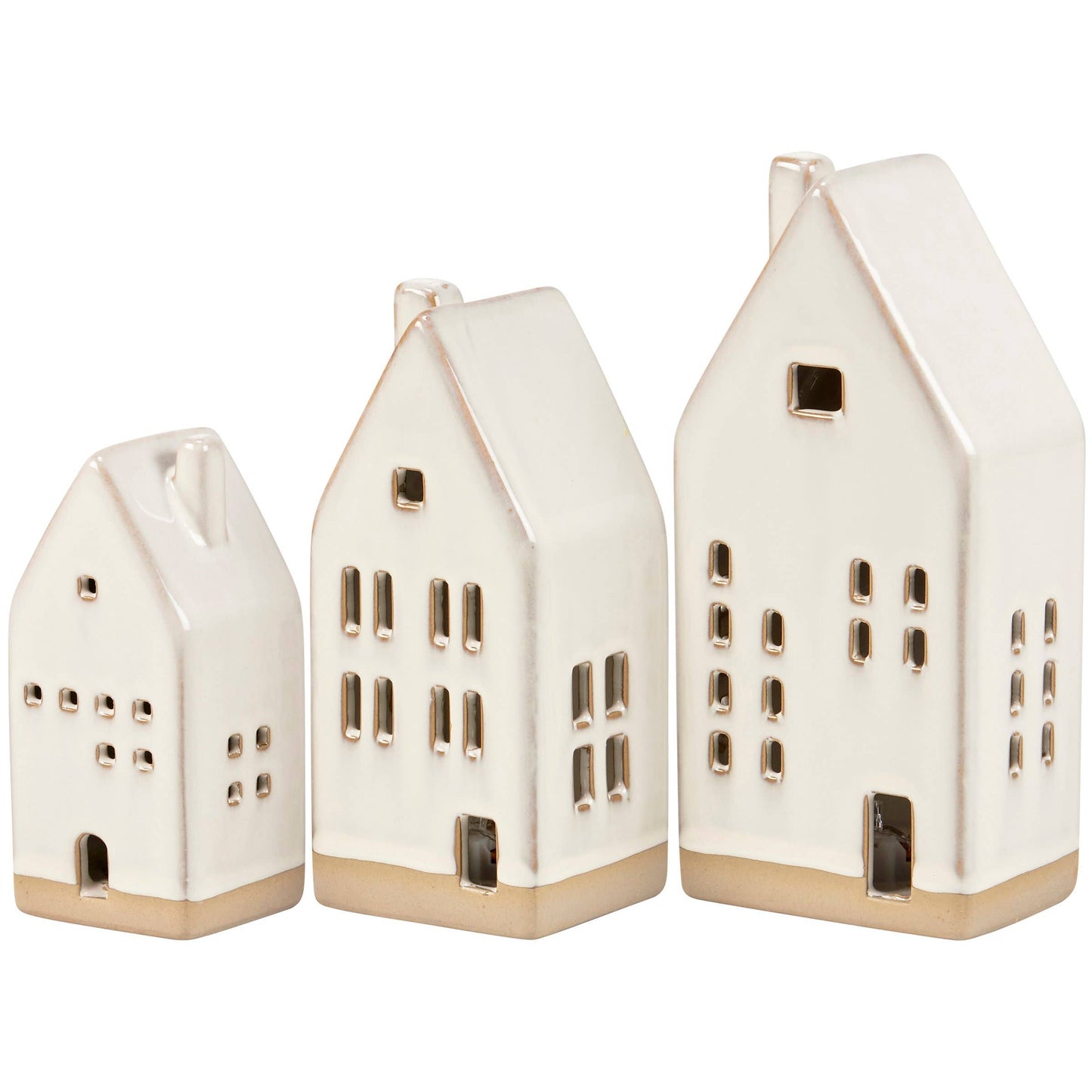 Lighted House Figurine Set -