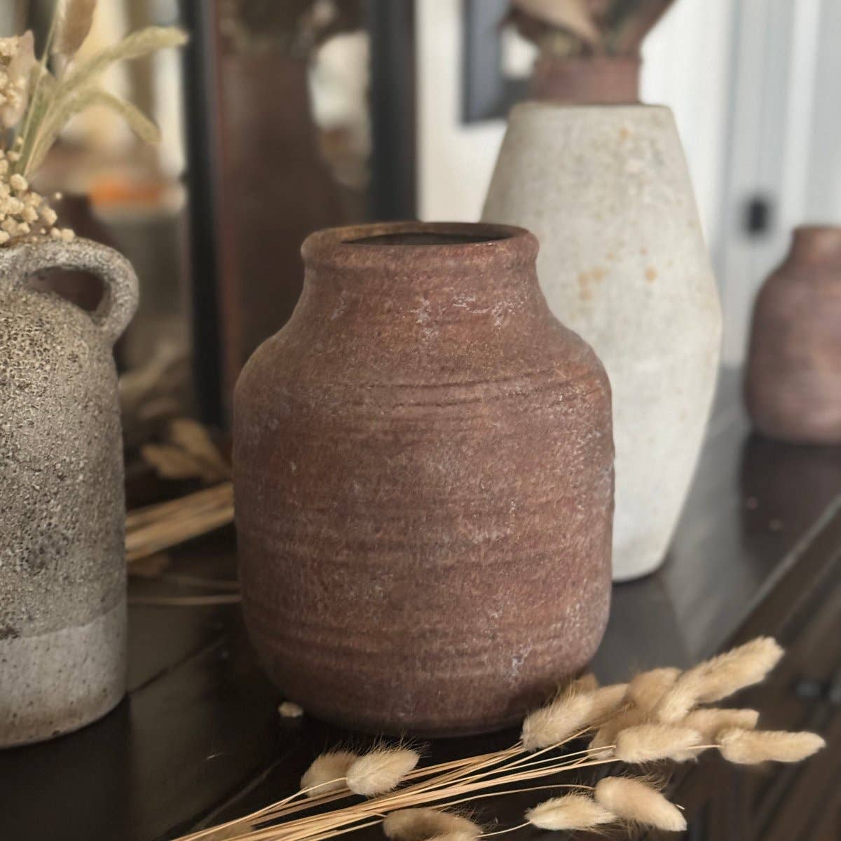 CA-5392 - Medium Clay Pottery Urn - Vases