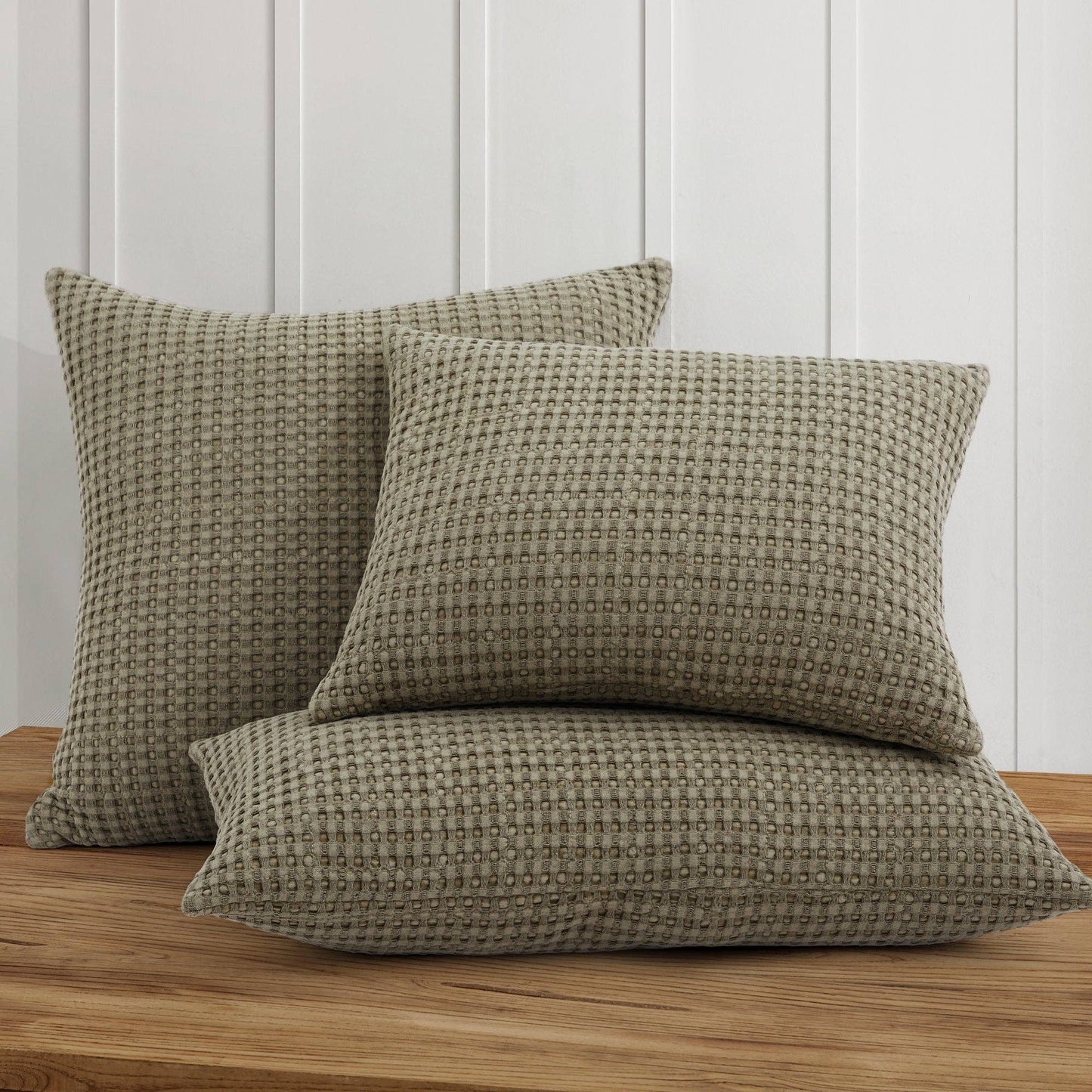 Mills Waffle Square Pillow - Uncategorized