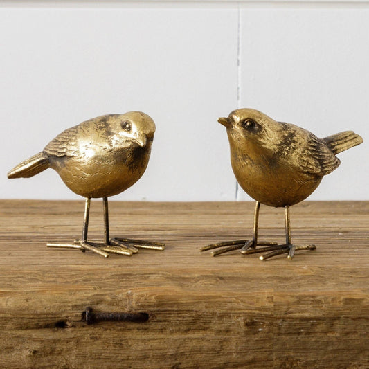 Brass Birds Figurines (Pk/02 Ast) -