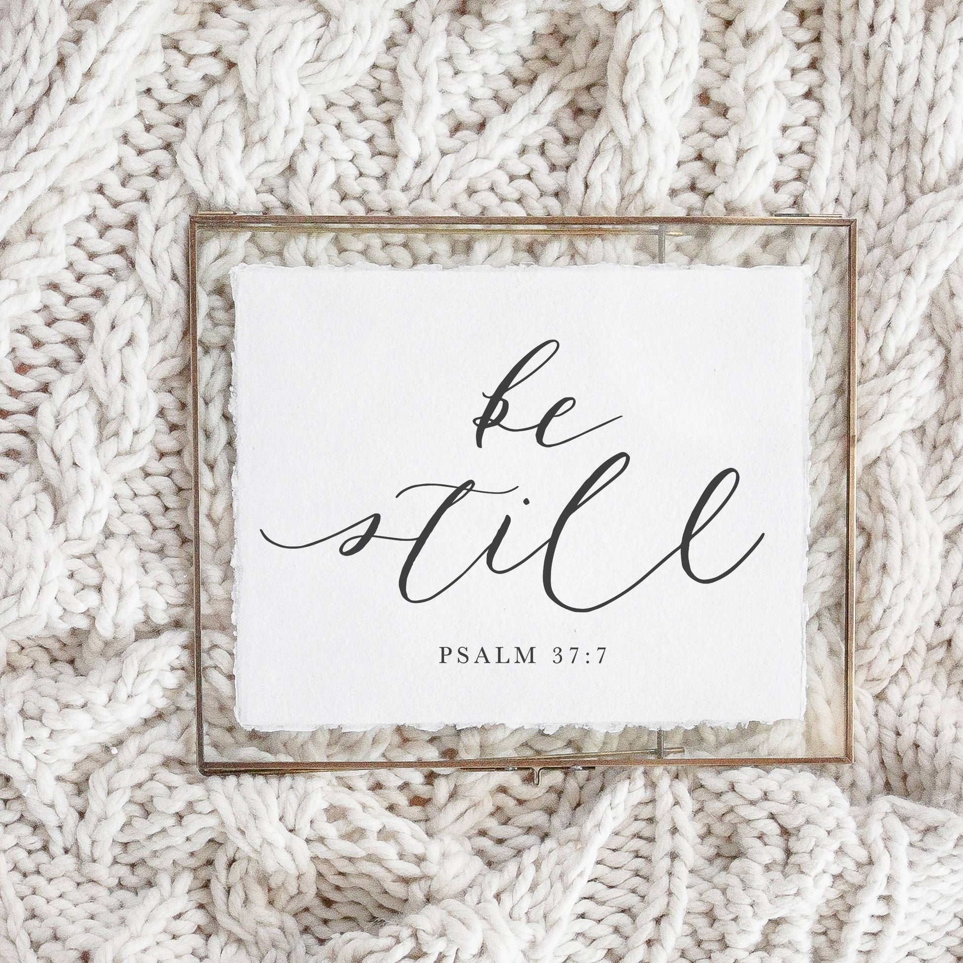 Be Still Calligraphy Print - Prints