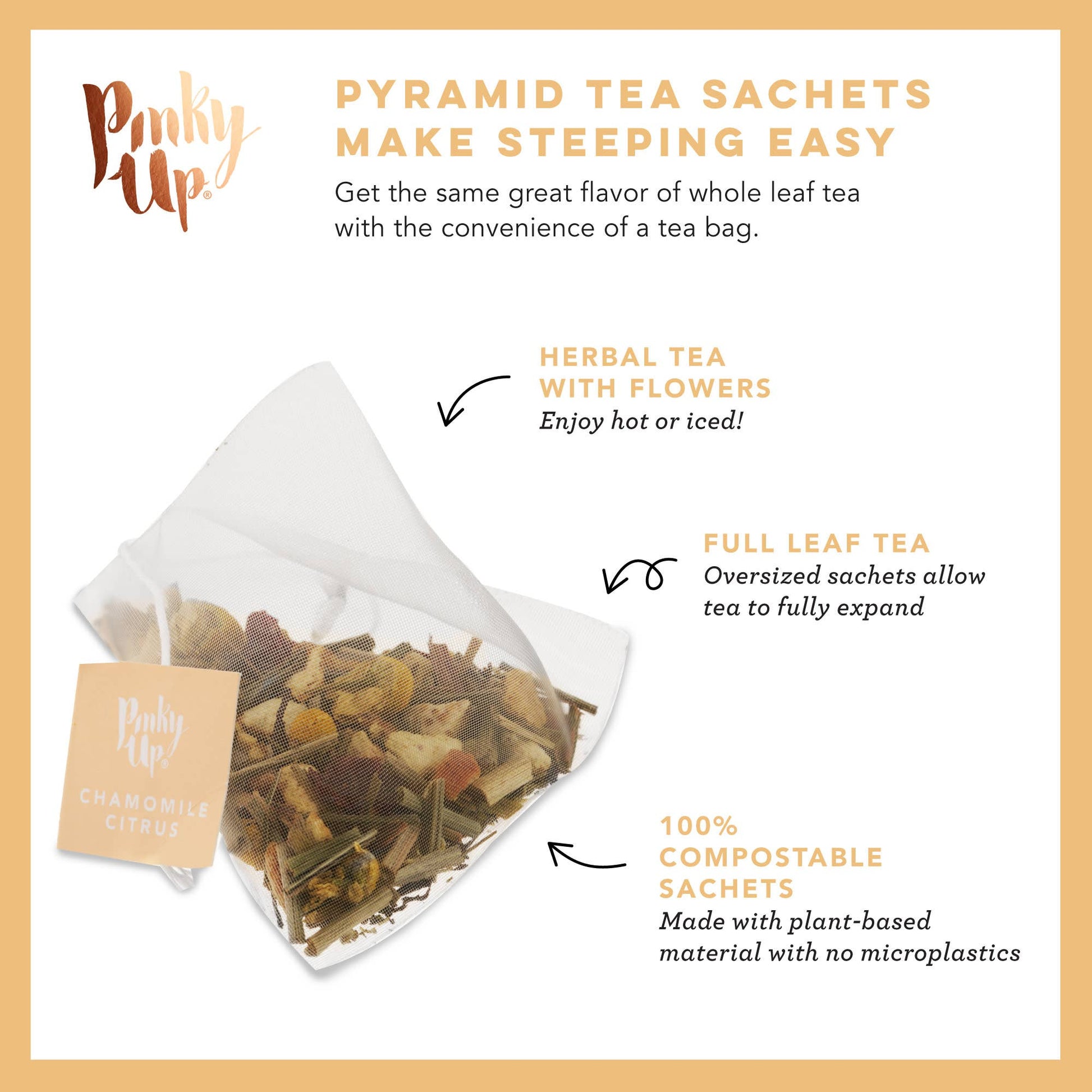 Chamomile Citrus Herbal Tea 15 Sachets - Tea
