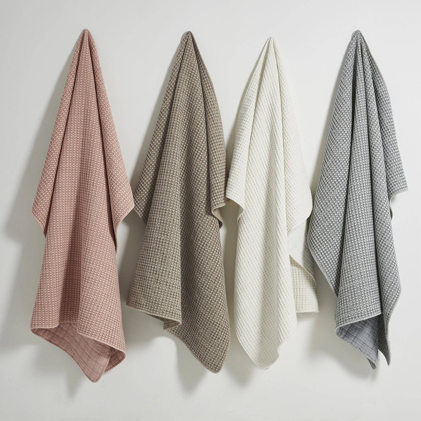 Mills Waffle Quilted Throw - Blankets