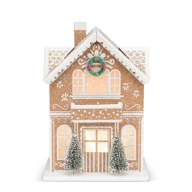 Medium LED Light Gingerbread House -
