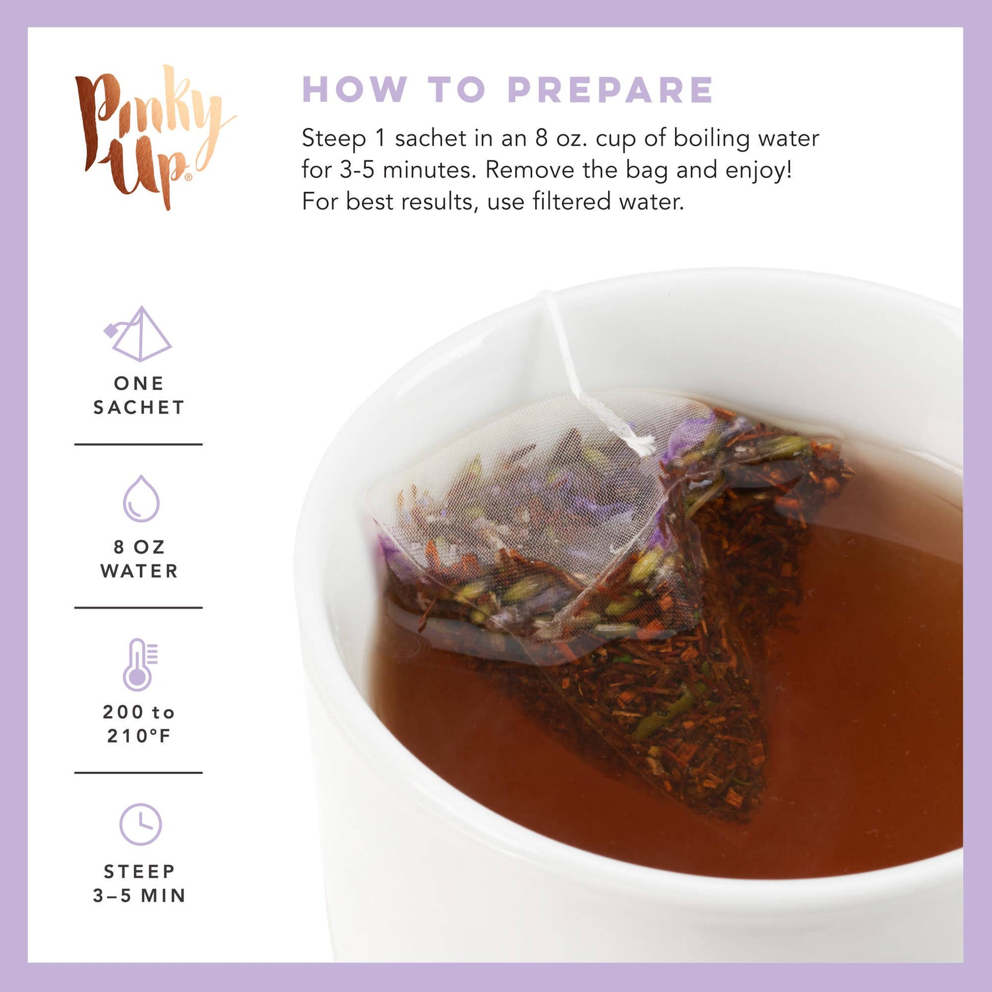 Honey Lavender Rooibos Tea 15 Sachets -