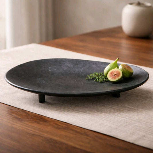 Oval Metal Tray 9x6in -