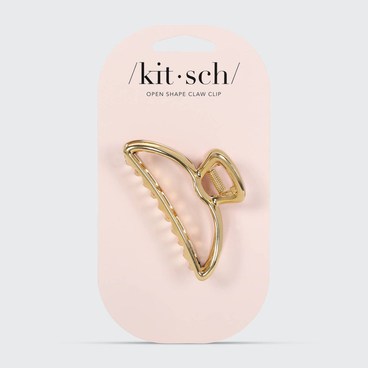 Open Shape Claw Clip - Gold -