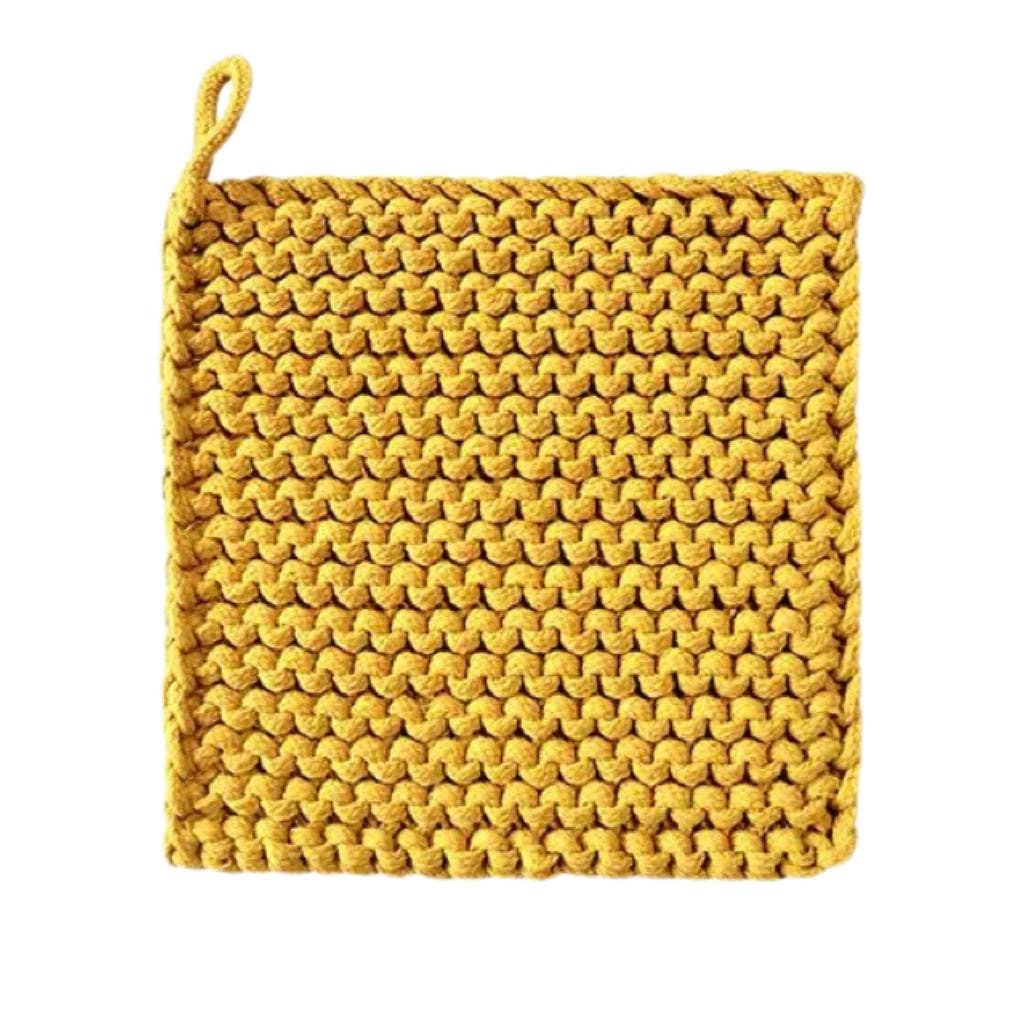 Cotton Crocheted Pot Holder -