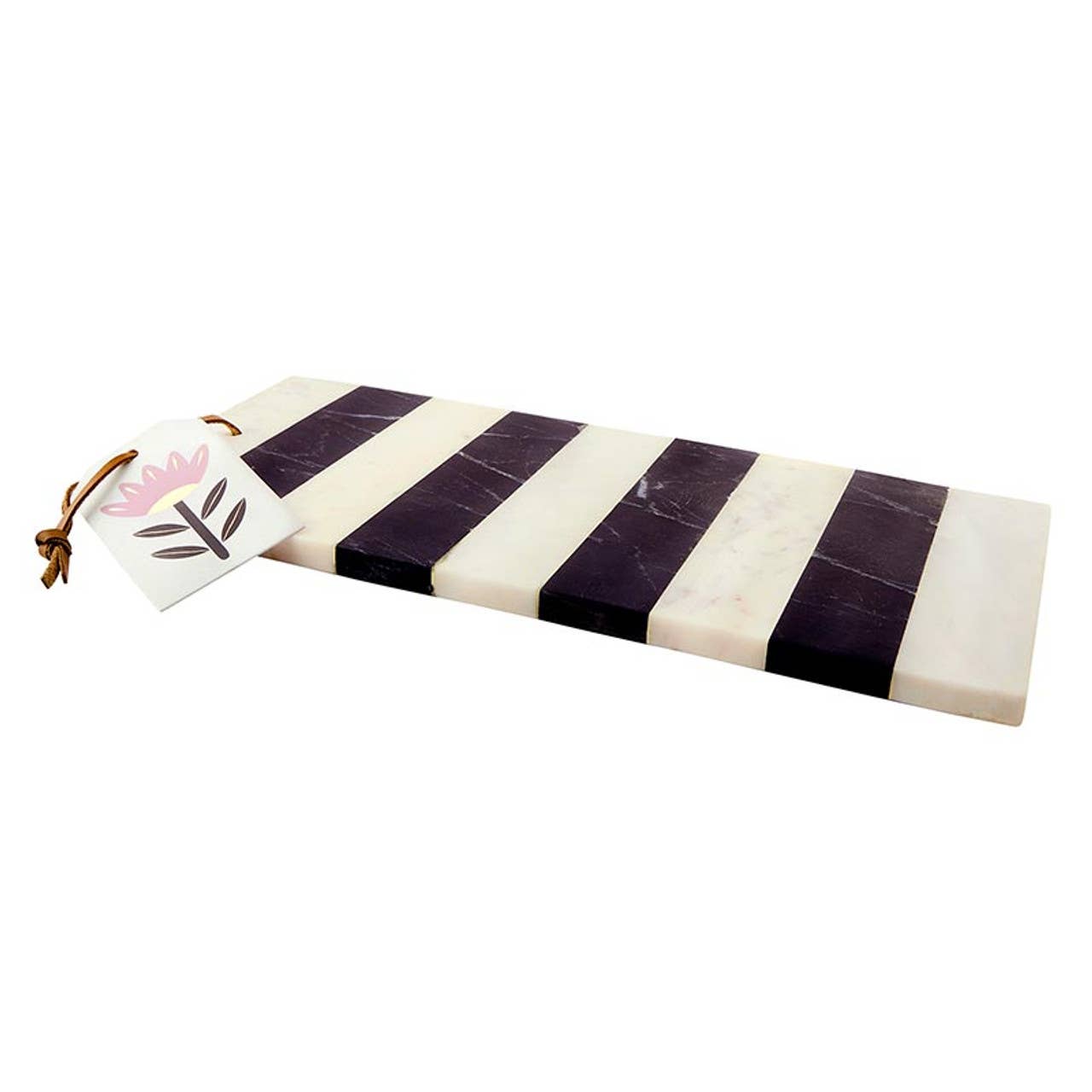 Black Stripe Marble Board -