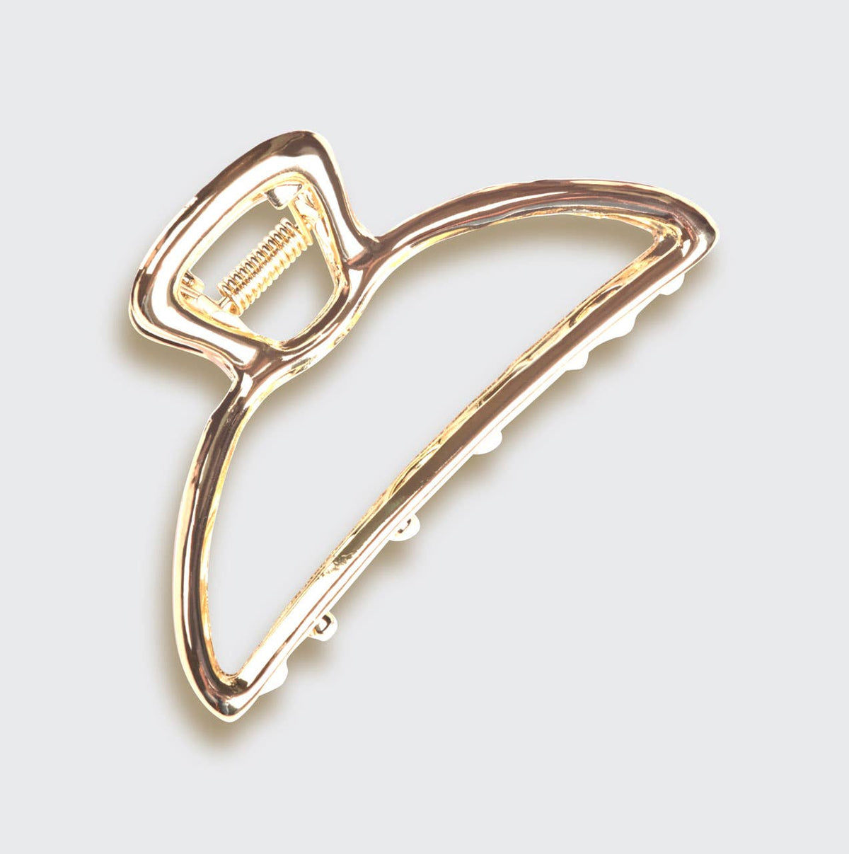 Open Shape Claw Clip - Gold -