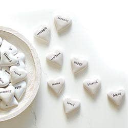 Ceramic Heart - Blessed -