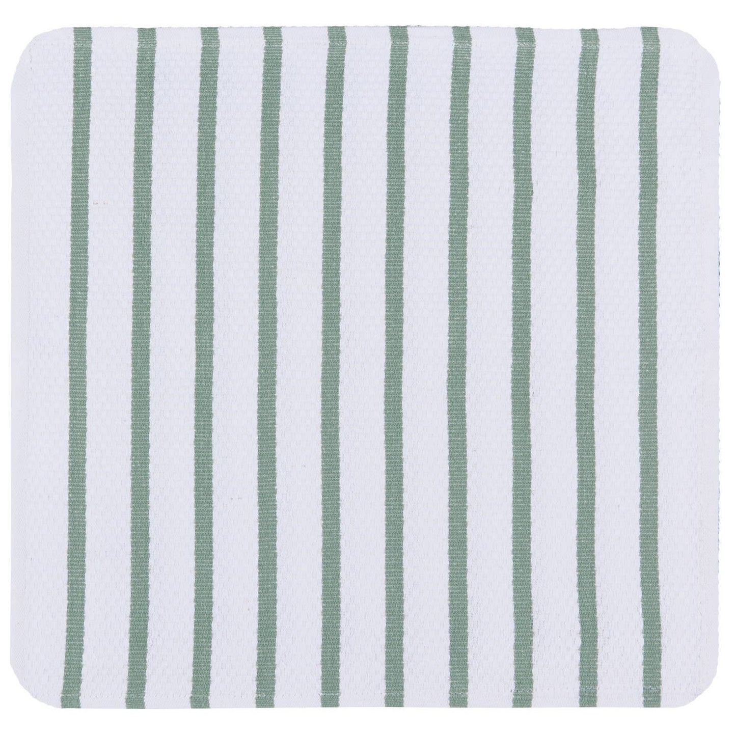 Basketweave Elm Green Dishcloths Set of 2 -
