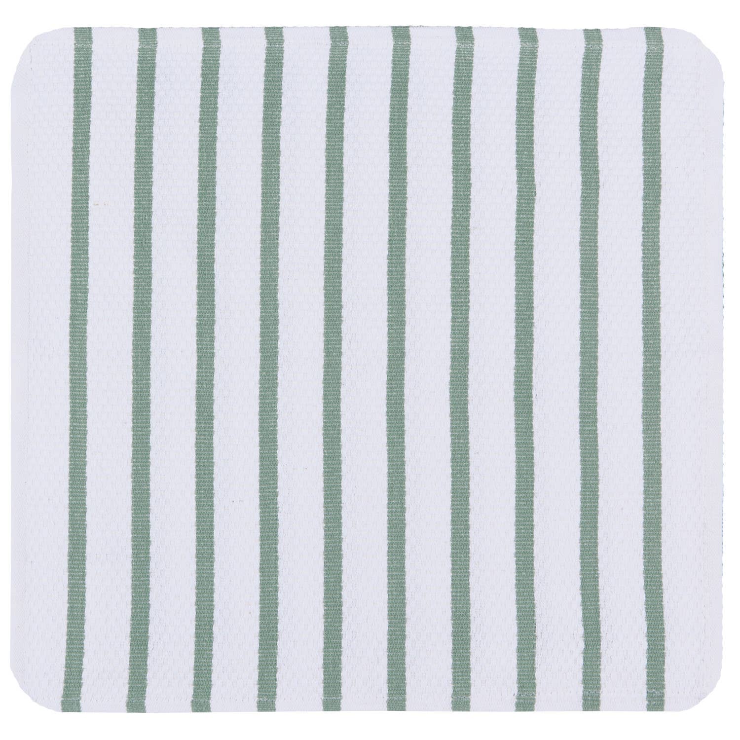 Basketweave Elm Green Dishcloths Set of 2 -