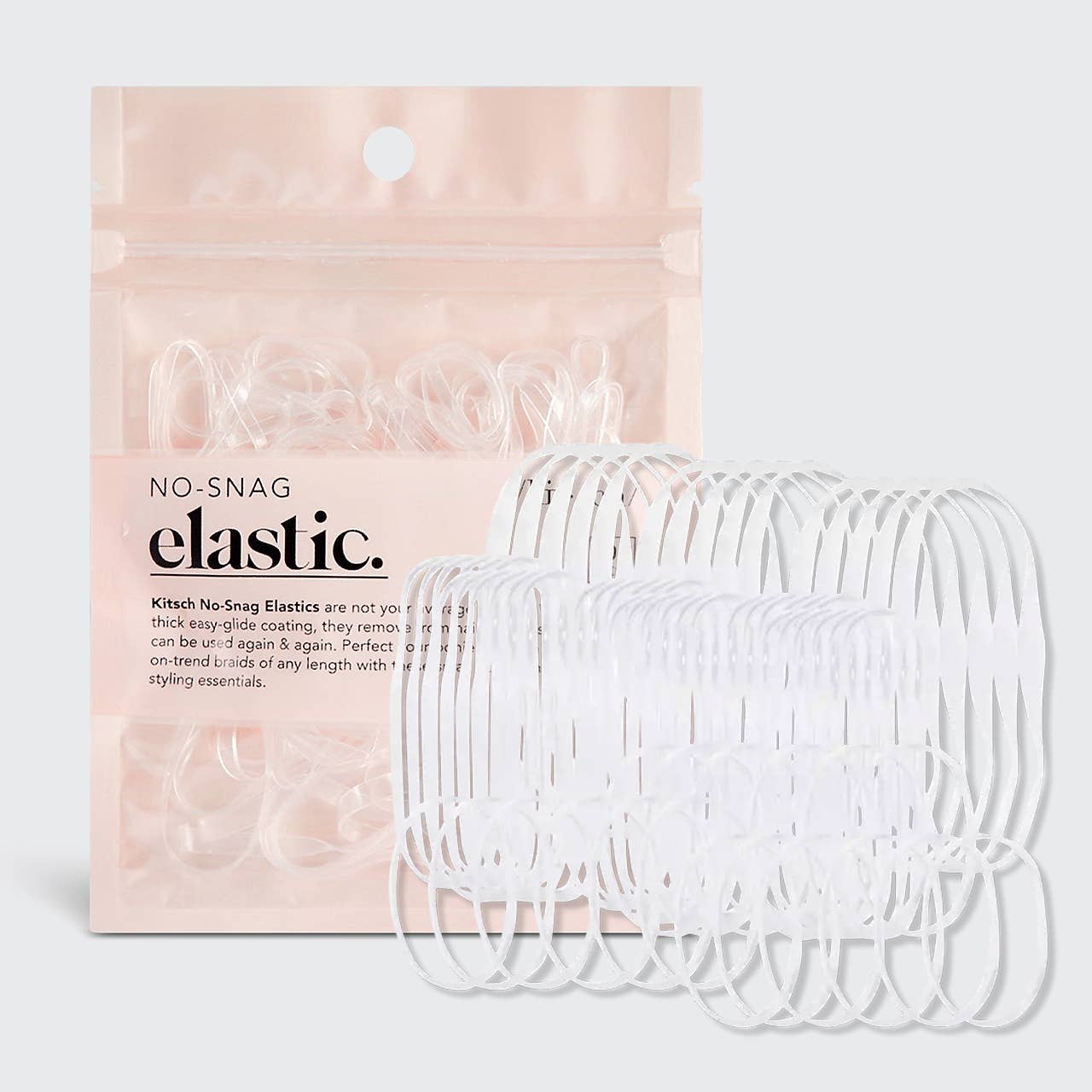 No-Snag Elastic 100 pc - Clear -