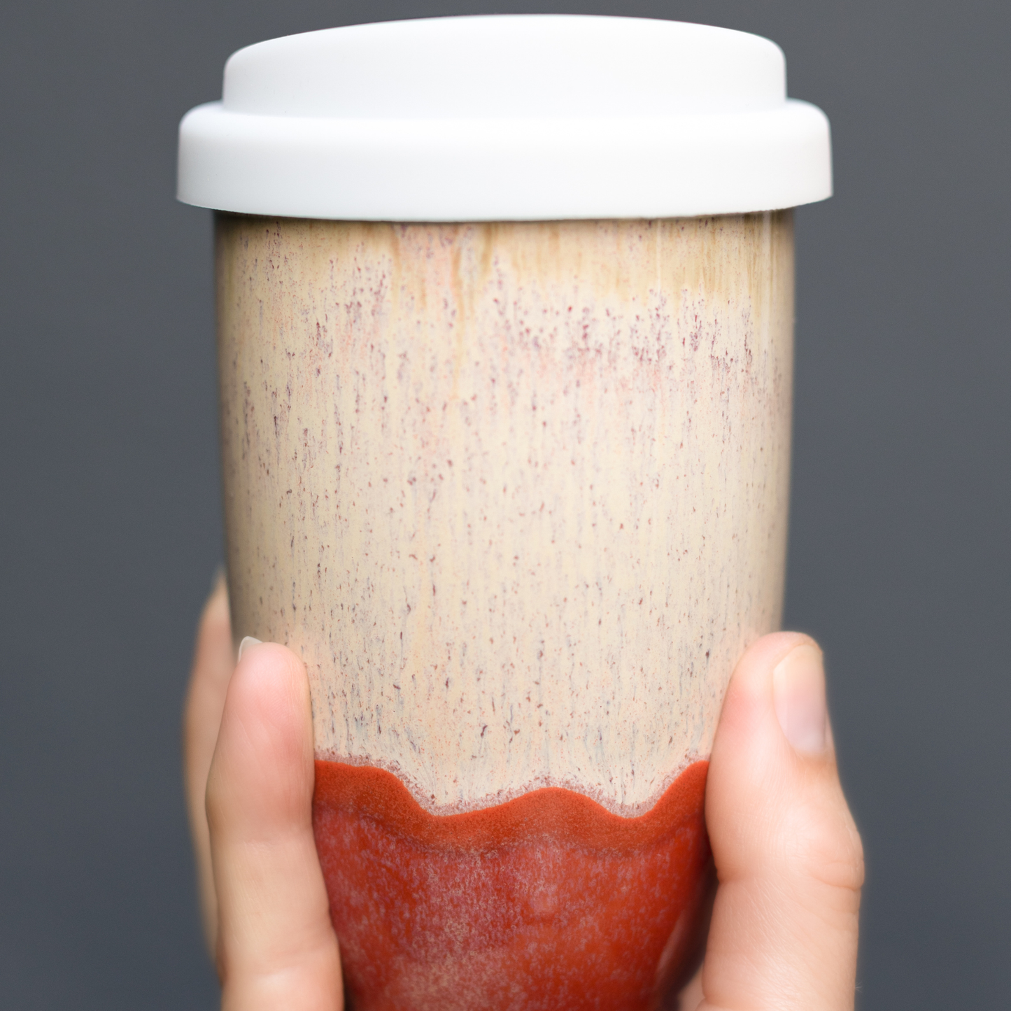 Jupiter Ceramic Travel Mug – 12oz with Lid & Sleeve -