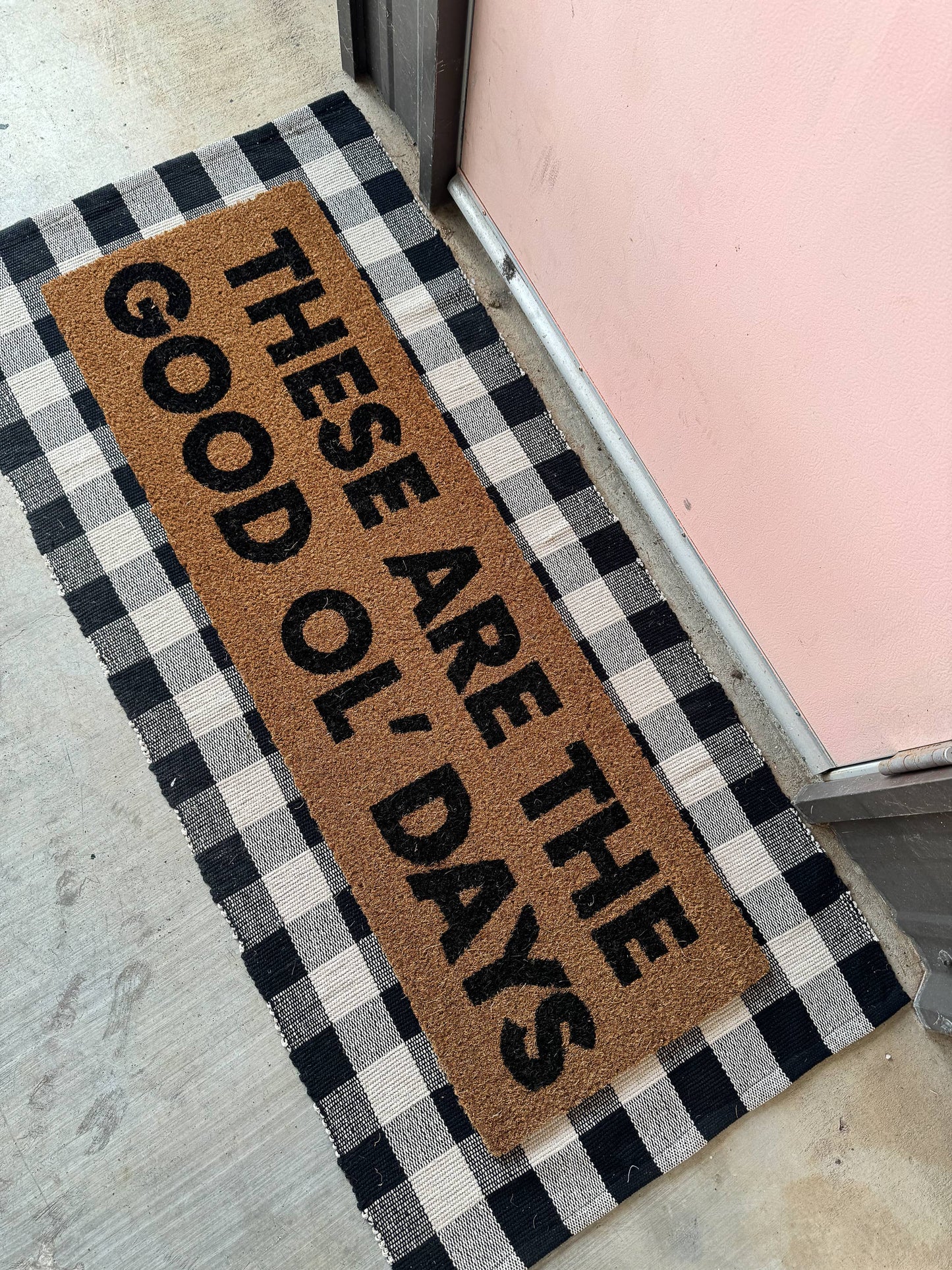 XL Doormat | These are the good ol' days (New Length) -