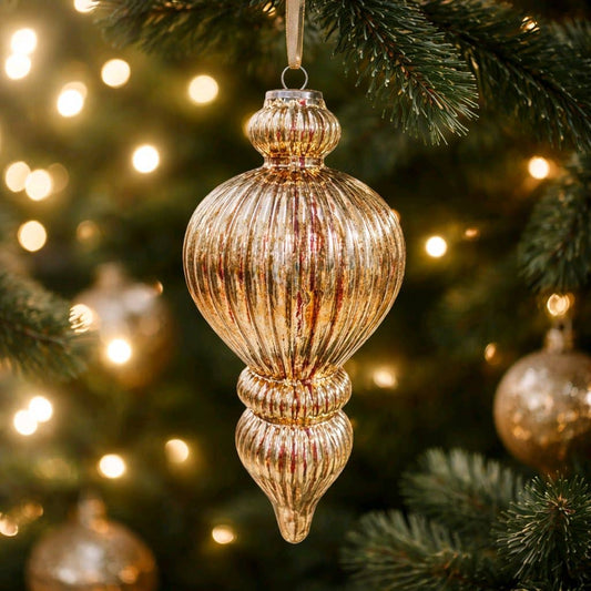 Large Golden Heirloom Ornament 8.5x8.5x25in