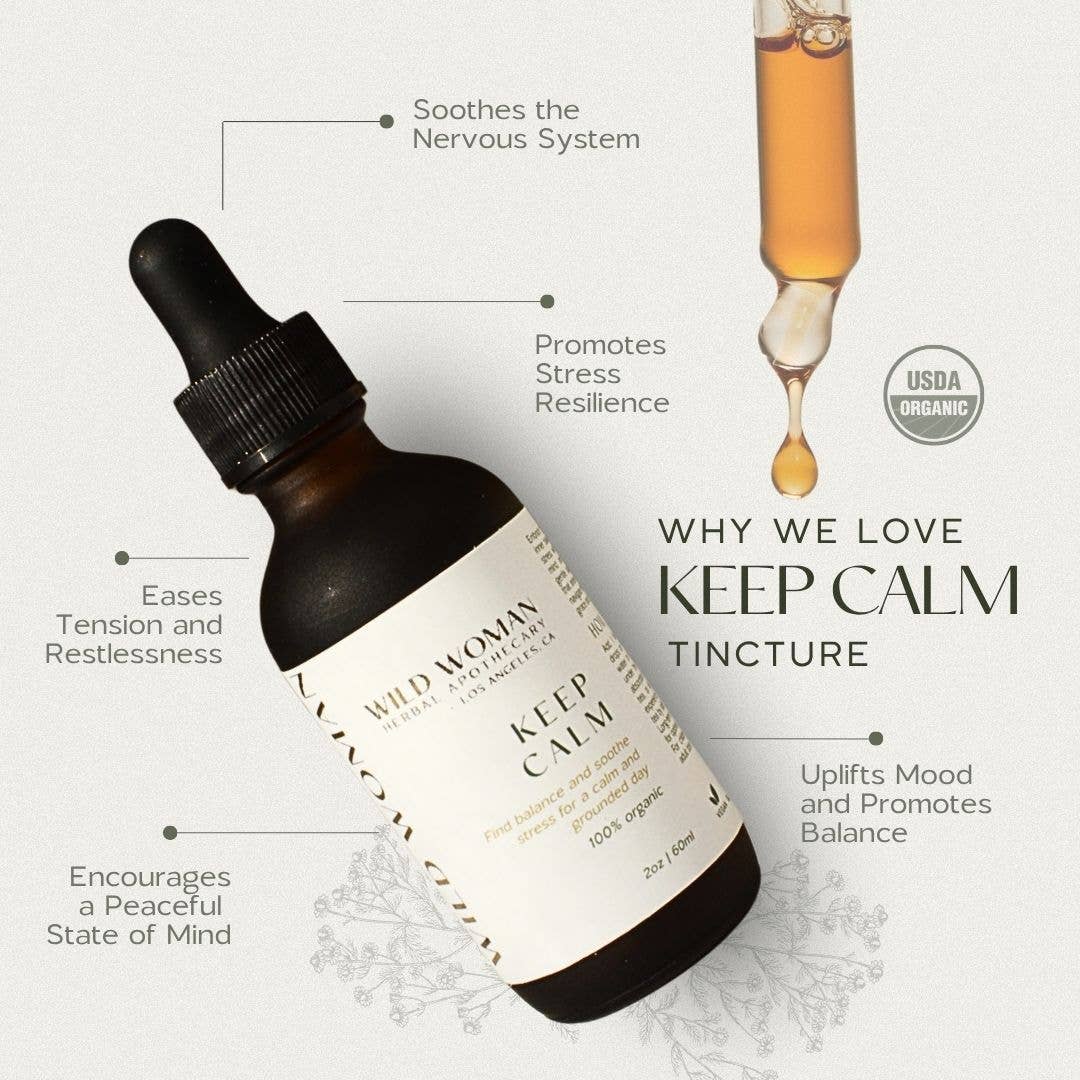 Keep Calm | Adaptogens & Nervines for Stress & Anxiety -