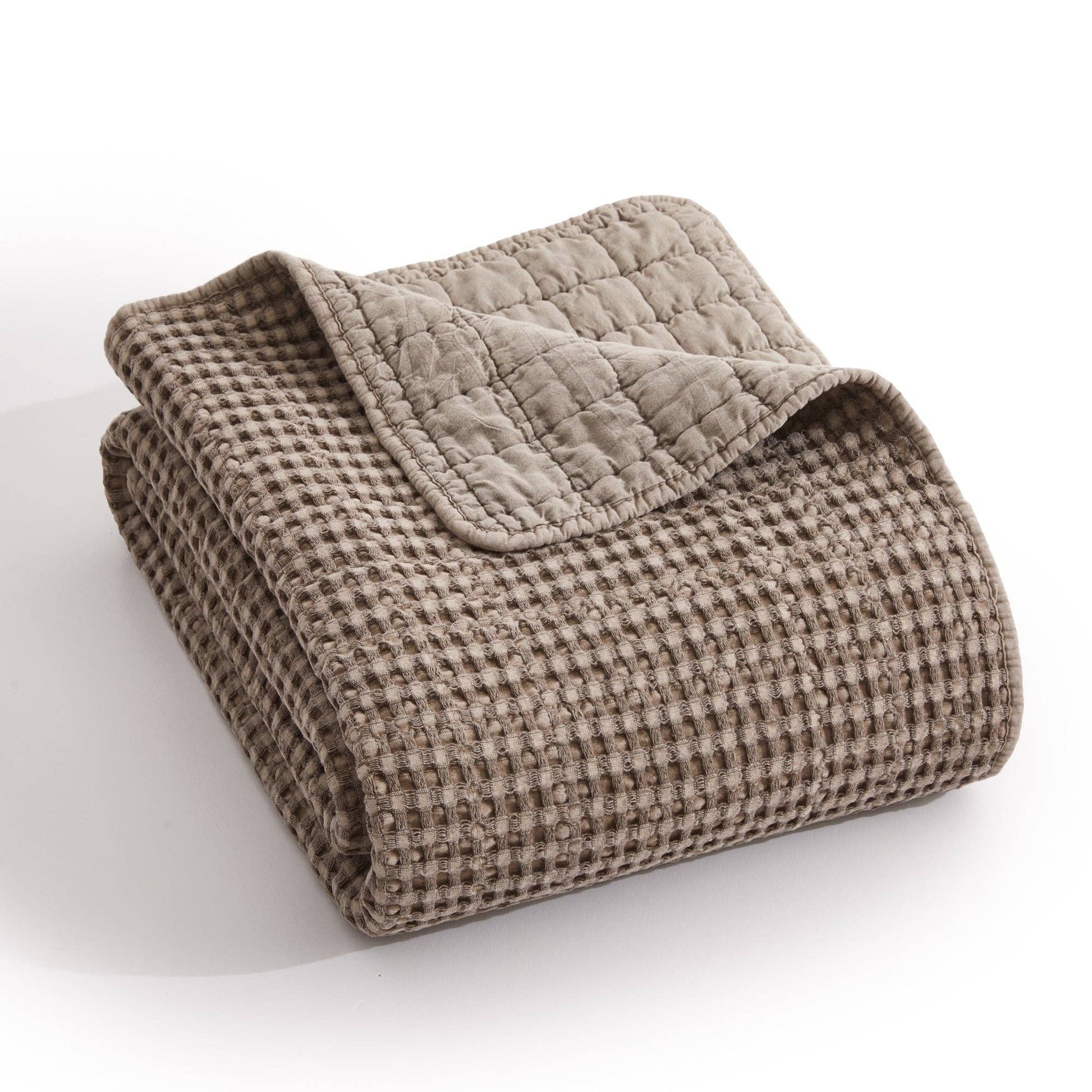Mills Waffle Quilted Throw - Blankets