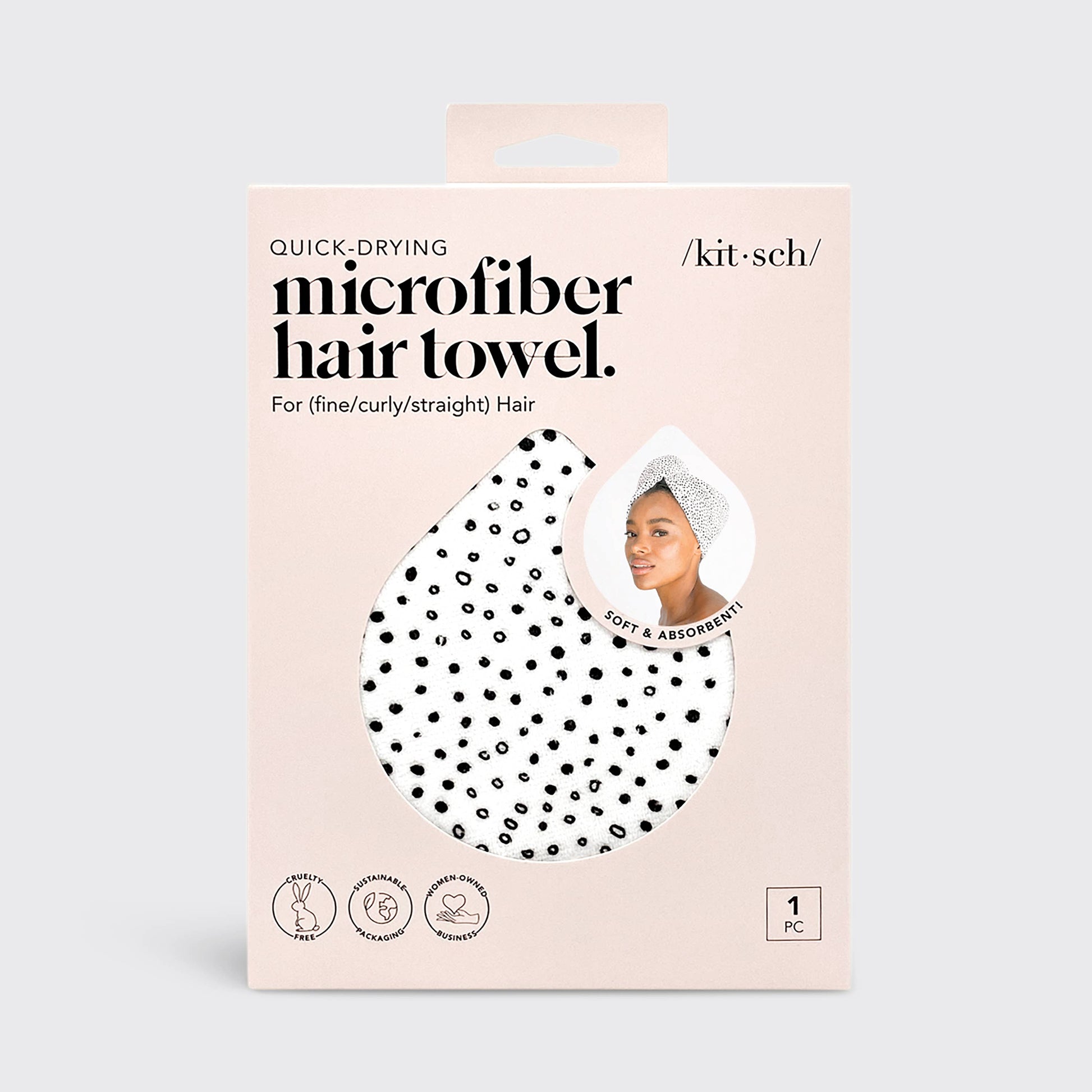 Quick Dry Hair Towel - Micro Dot -