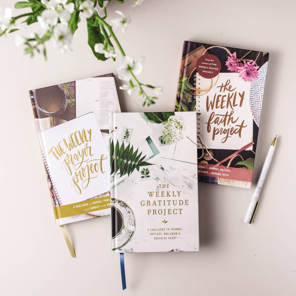 Weekly Faith Project Journal A Year Of Guided Devotions And Scripture Hardcover