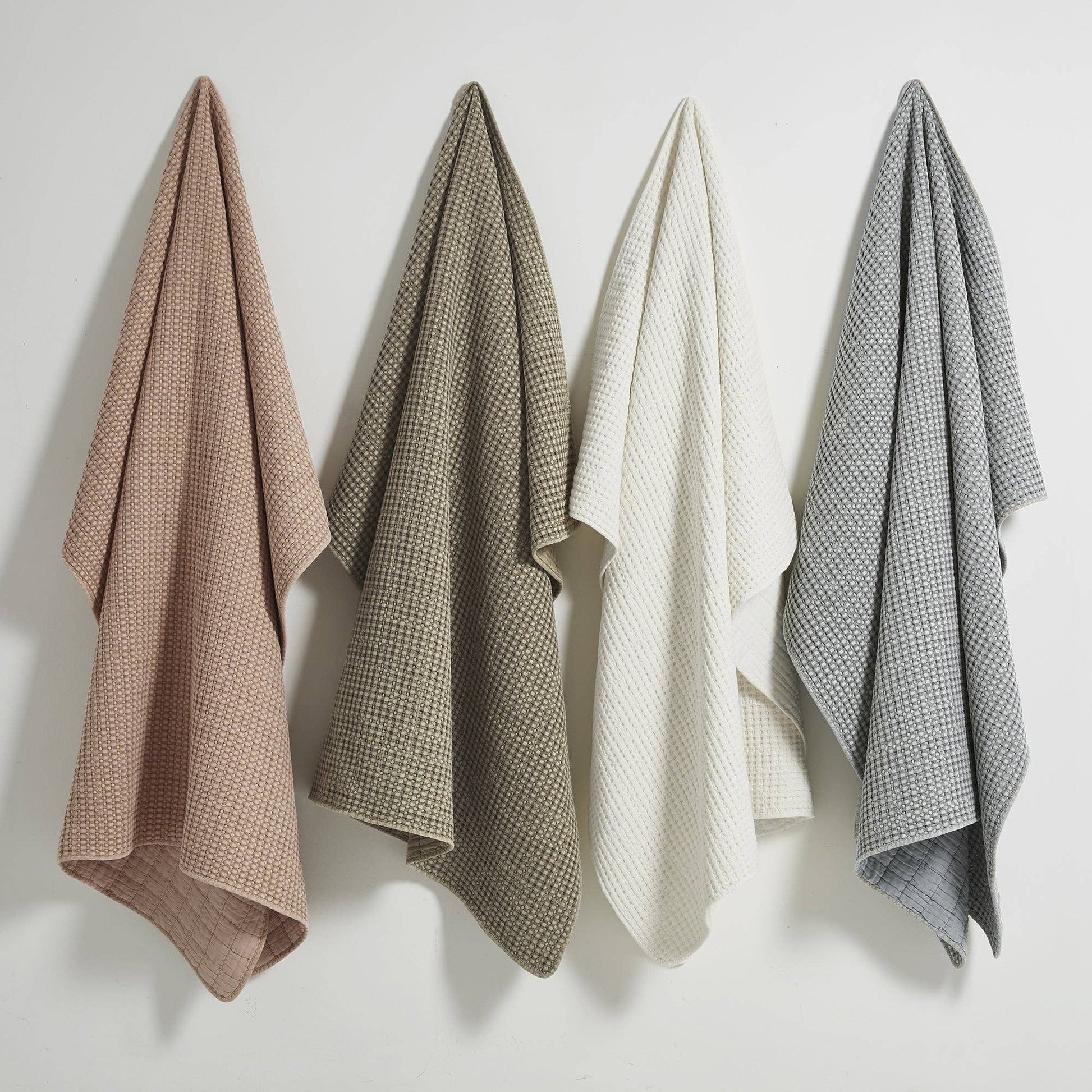 Mills Waffle Quilted Throw - Blankets