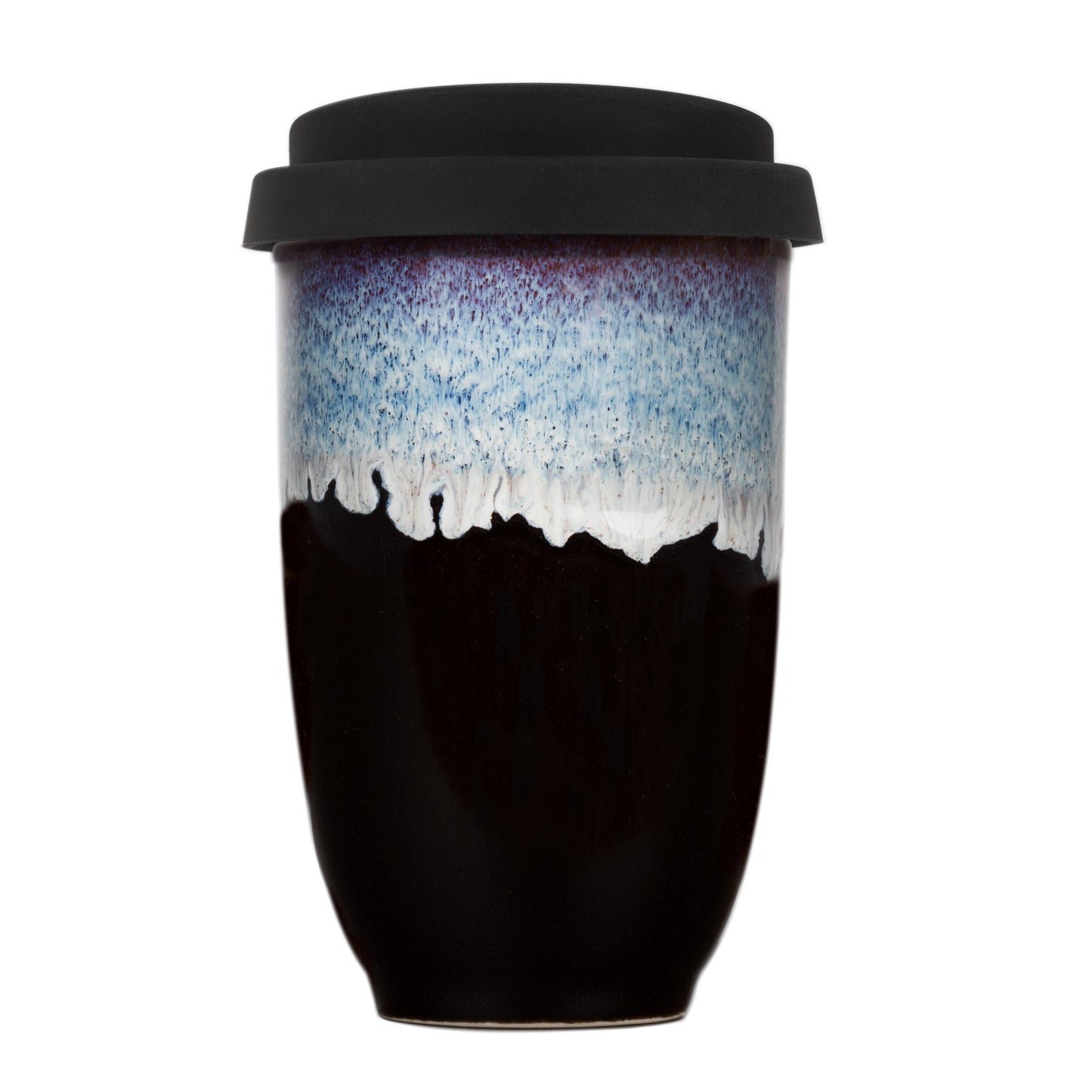 Monsoon Ceramic Mug – 12oz Reusable Cup with Lid -