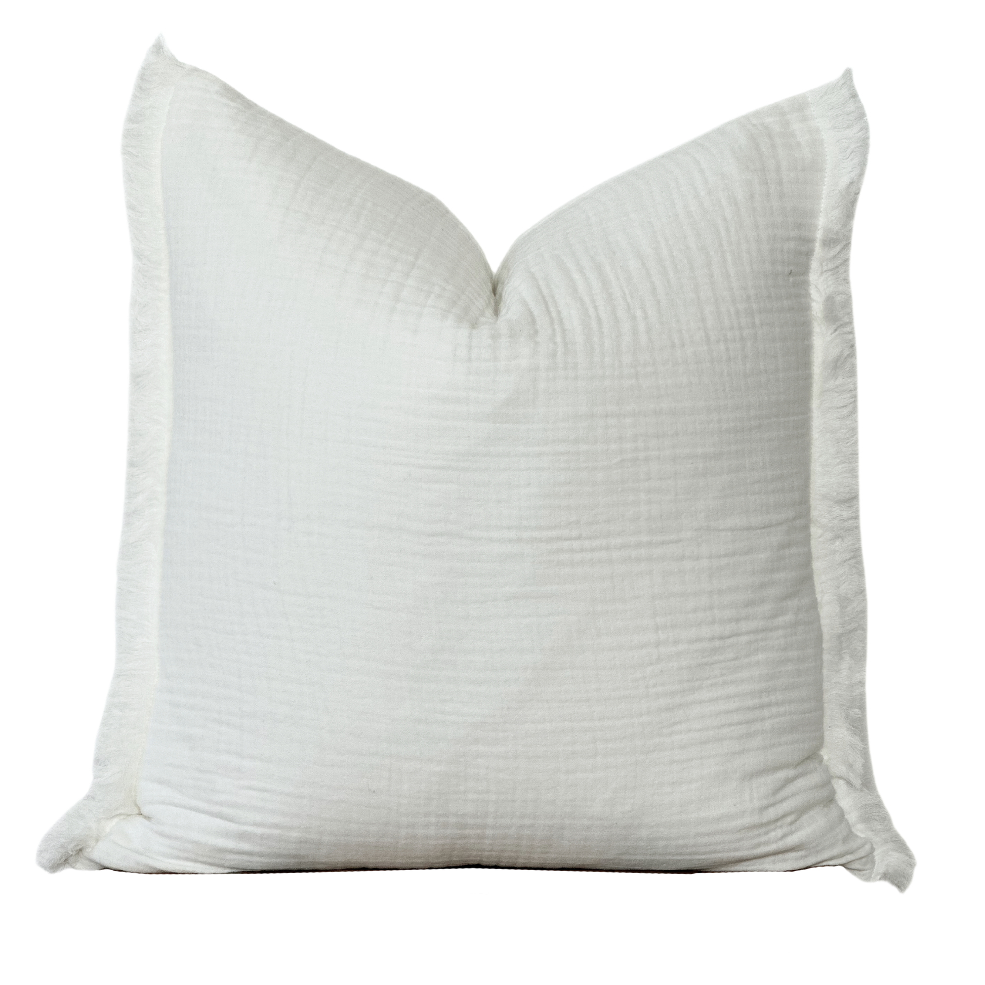 Gauze Fringe Pillow Cover -