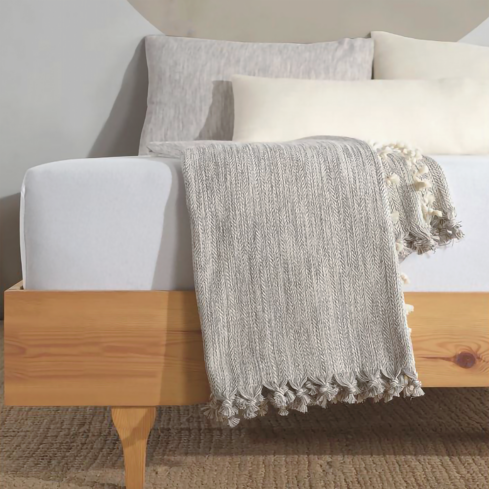 Minimalist 100% Cotton Throw Blankets & Bedspreads - Blankets