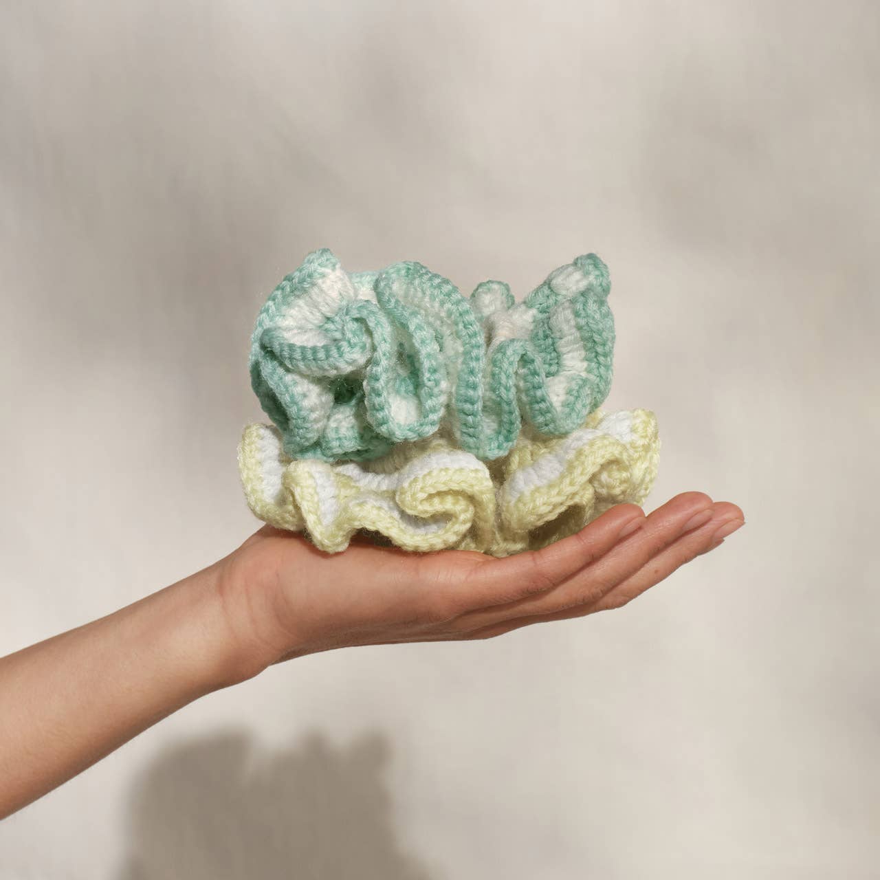 Crochet Scrunchie - Seafoam Blue -