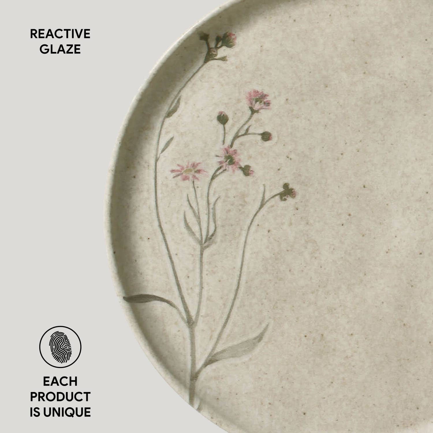 Bio Stoneware Campestre Dessert Plate, 8.46" -