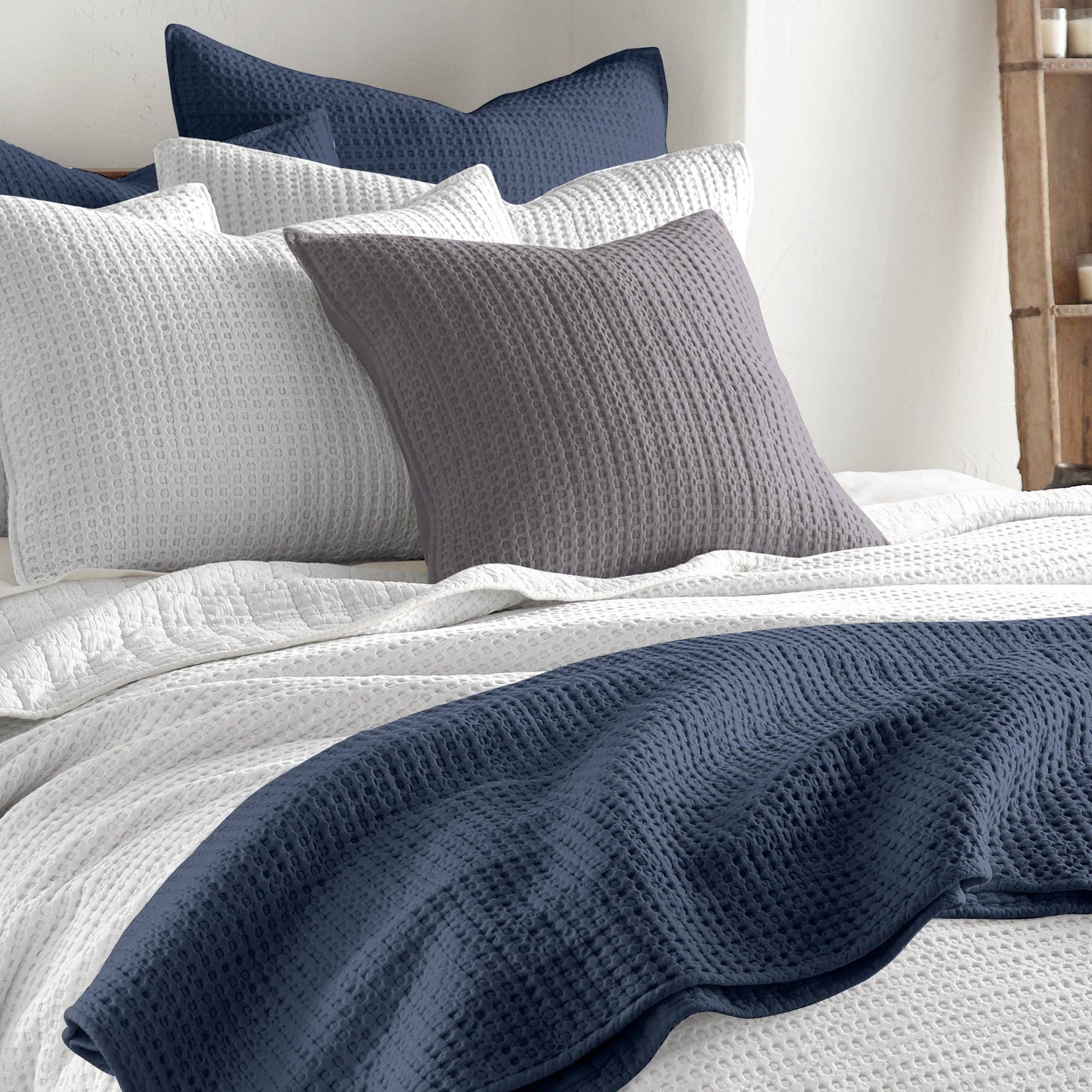 Mills Waffle Square Pillow - Uncategorized