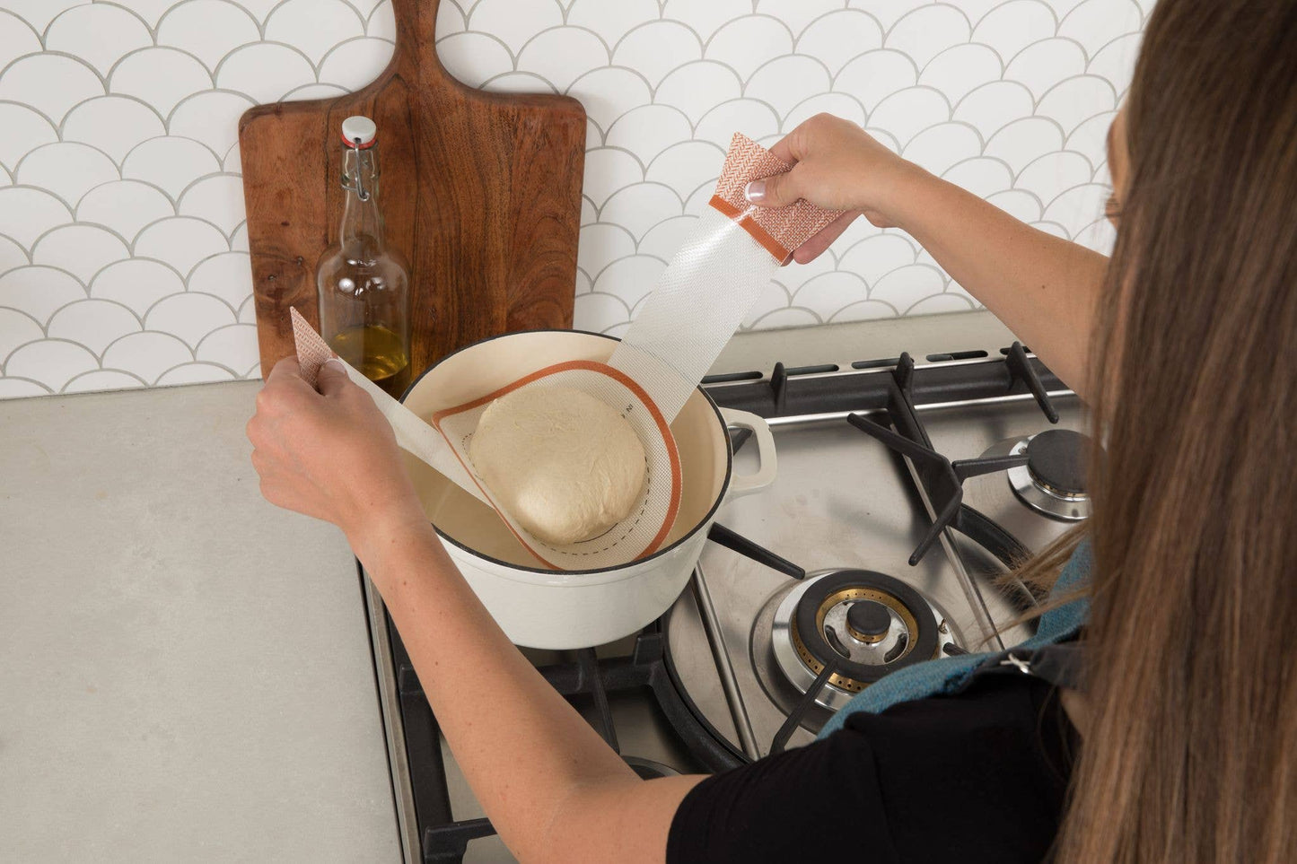 Silicone Bread Sling for Dutch Ovens | Non-Stick Baking Mat -