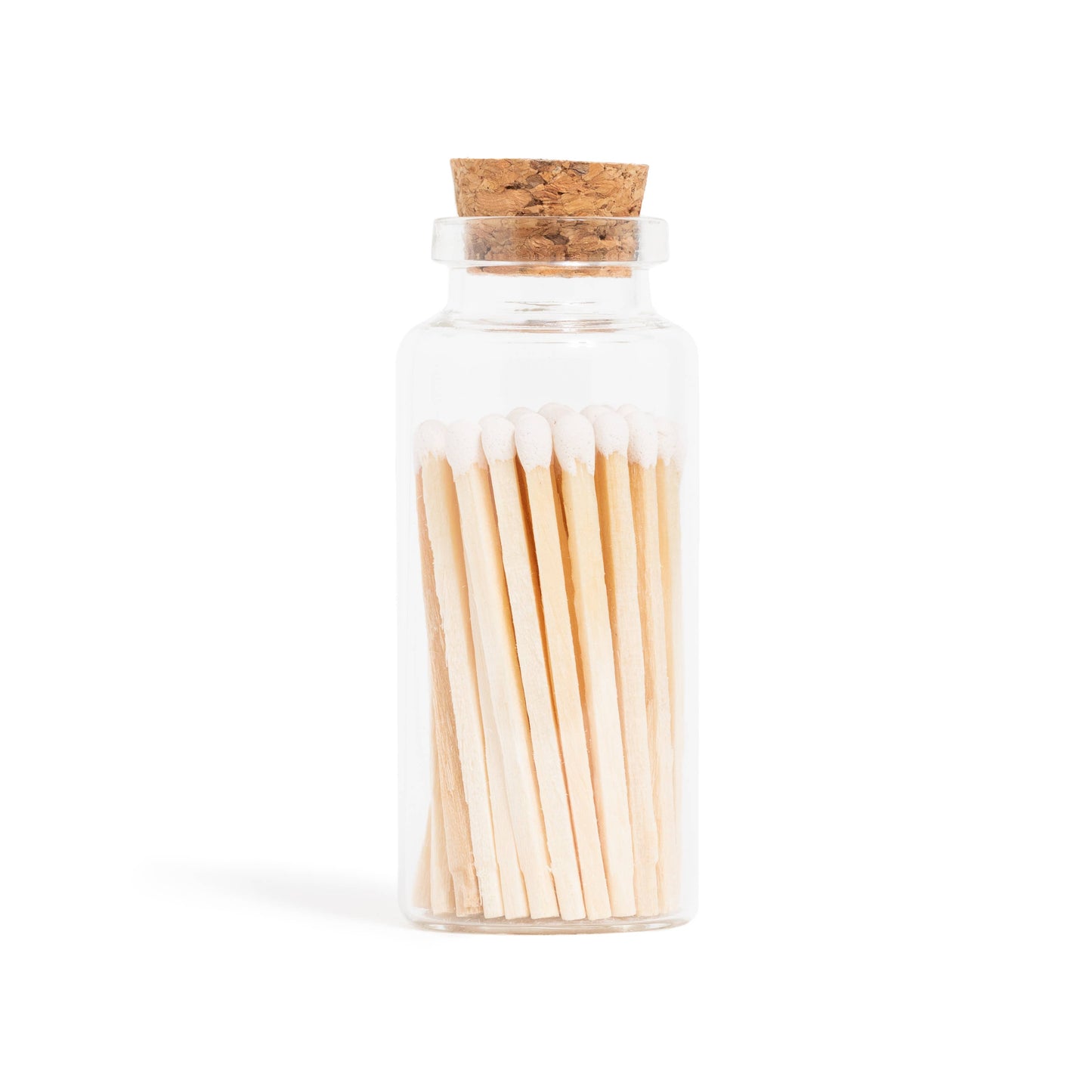 White Matches in Medium Corked Vial - Lighters & Matches
