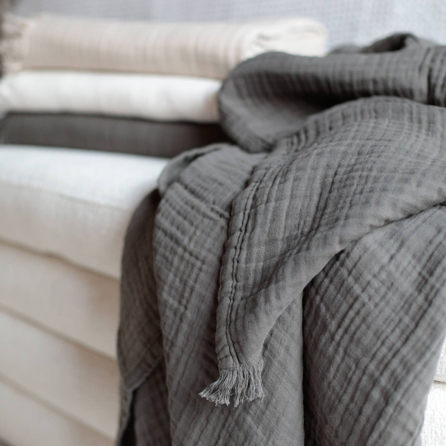 Gauze Throw Blanket -