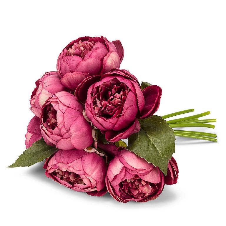 Full Peony Bouquet - 10"H -