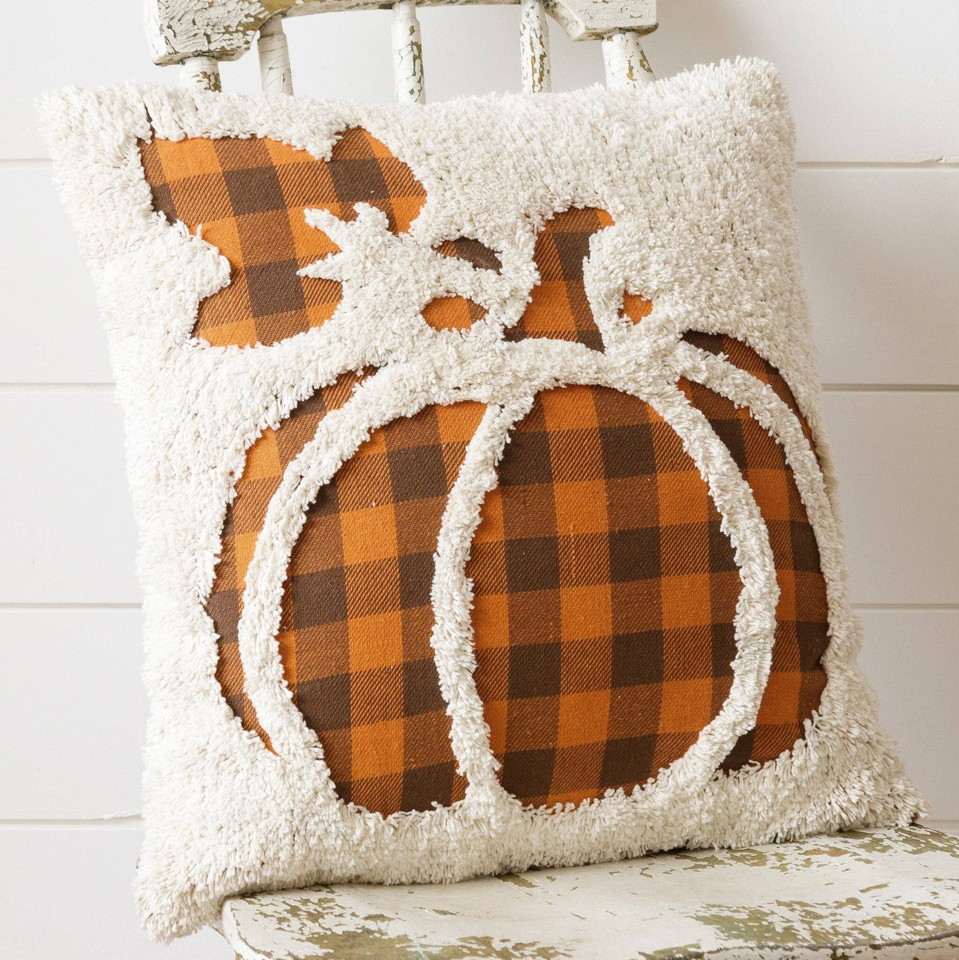 Pillow - Latch Hook Pumpkin (PC) -
