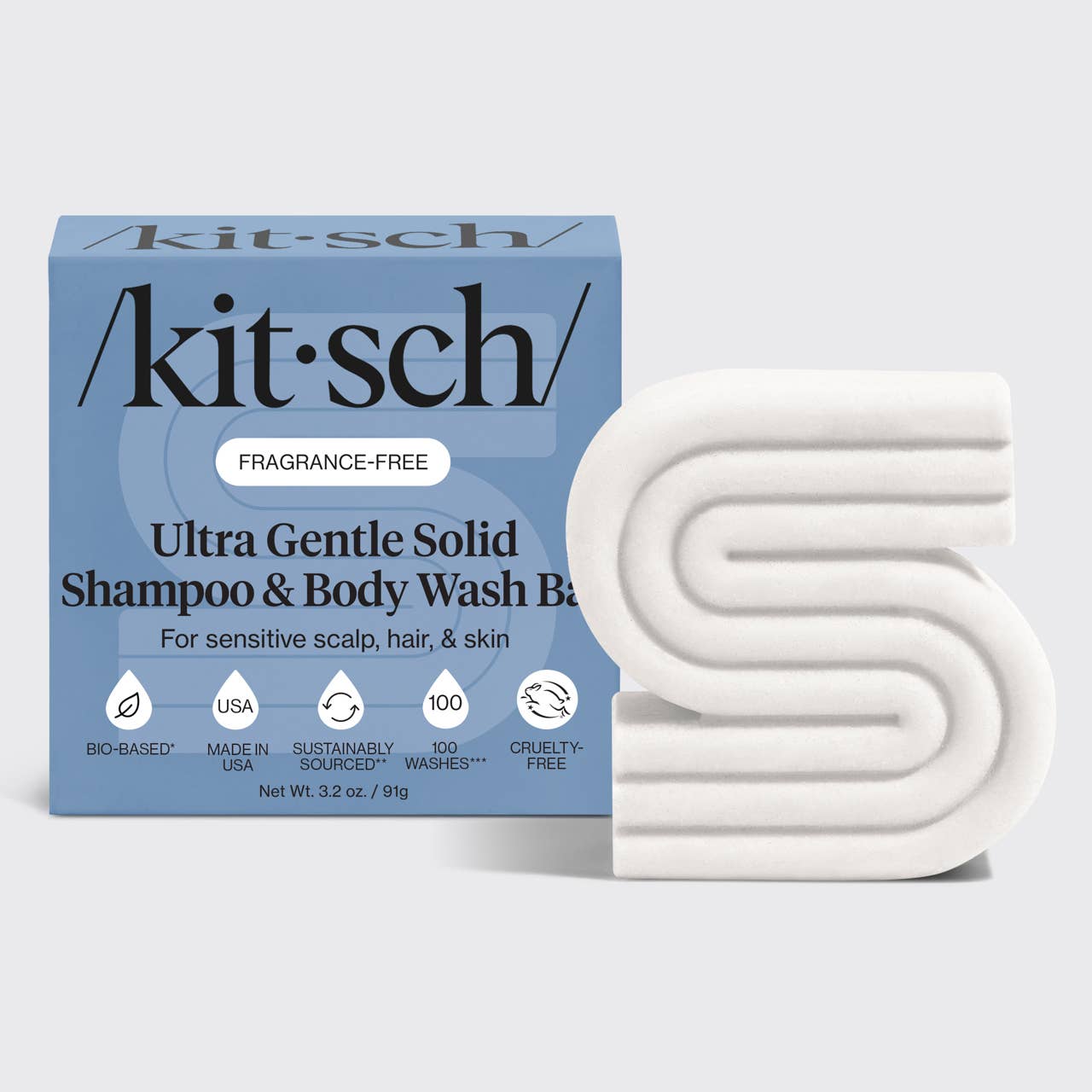 Ultra Sensitive Shampoo & Body Wash Bar Fragrance Free -