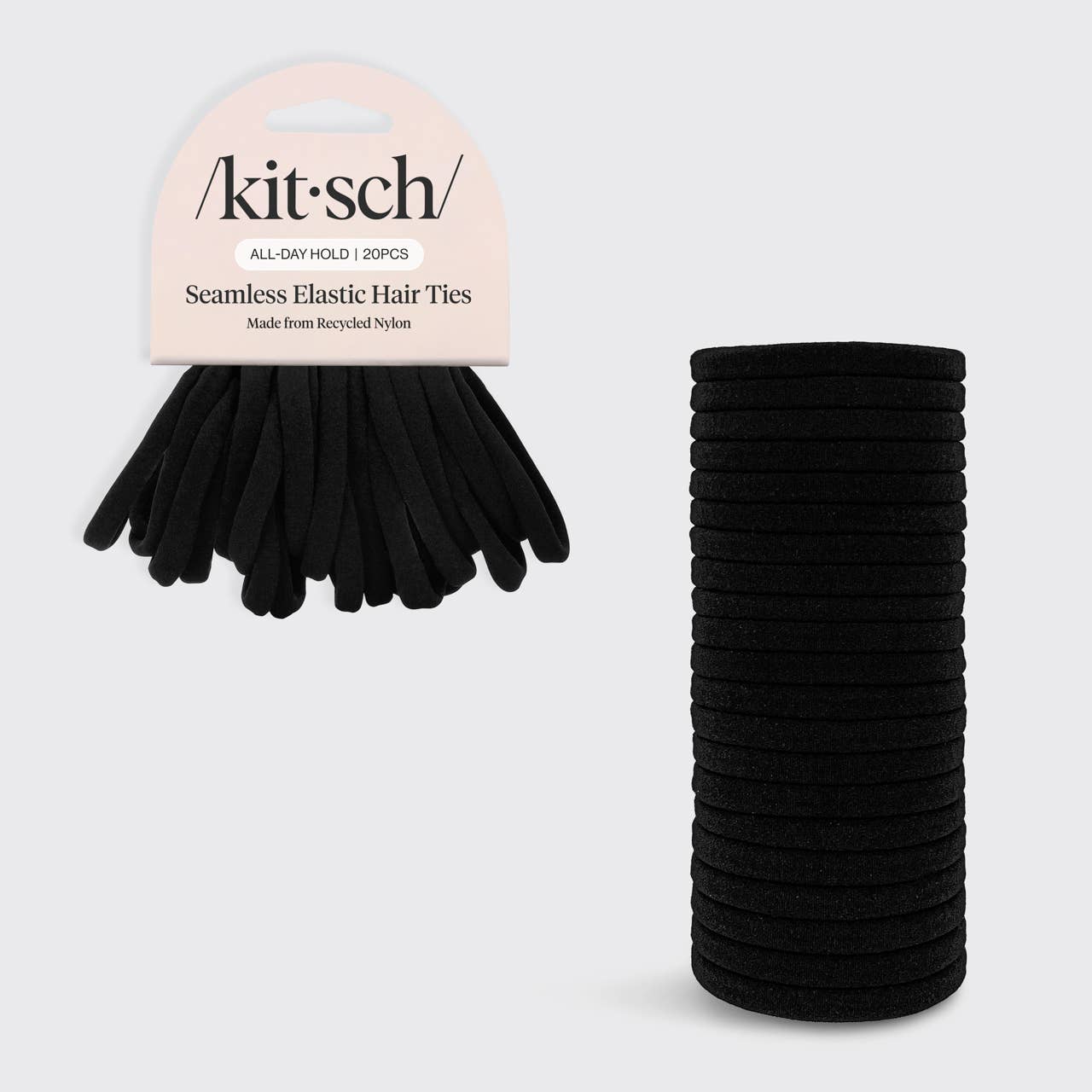 Eco-Friendly Nylon Elastics 20pc set - Black -