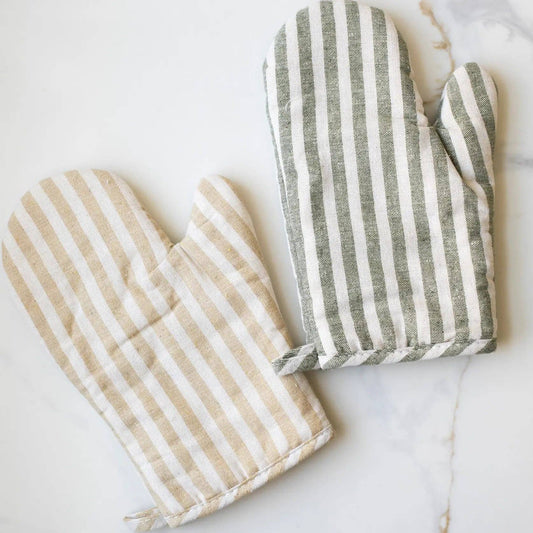 Stripe Oven Mitt -