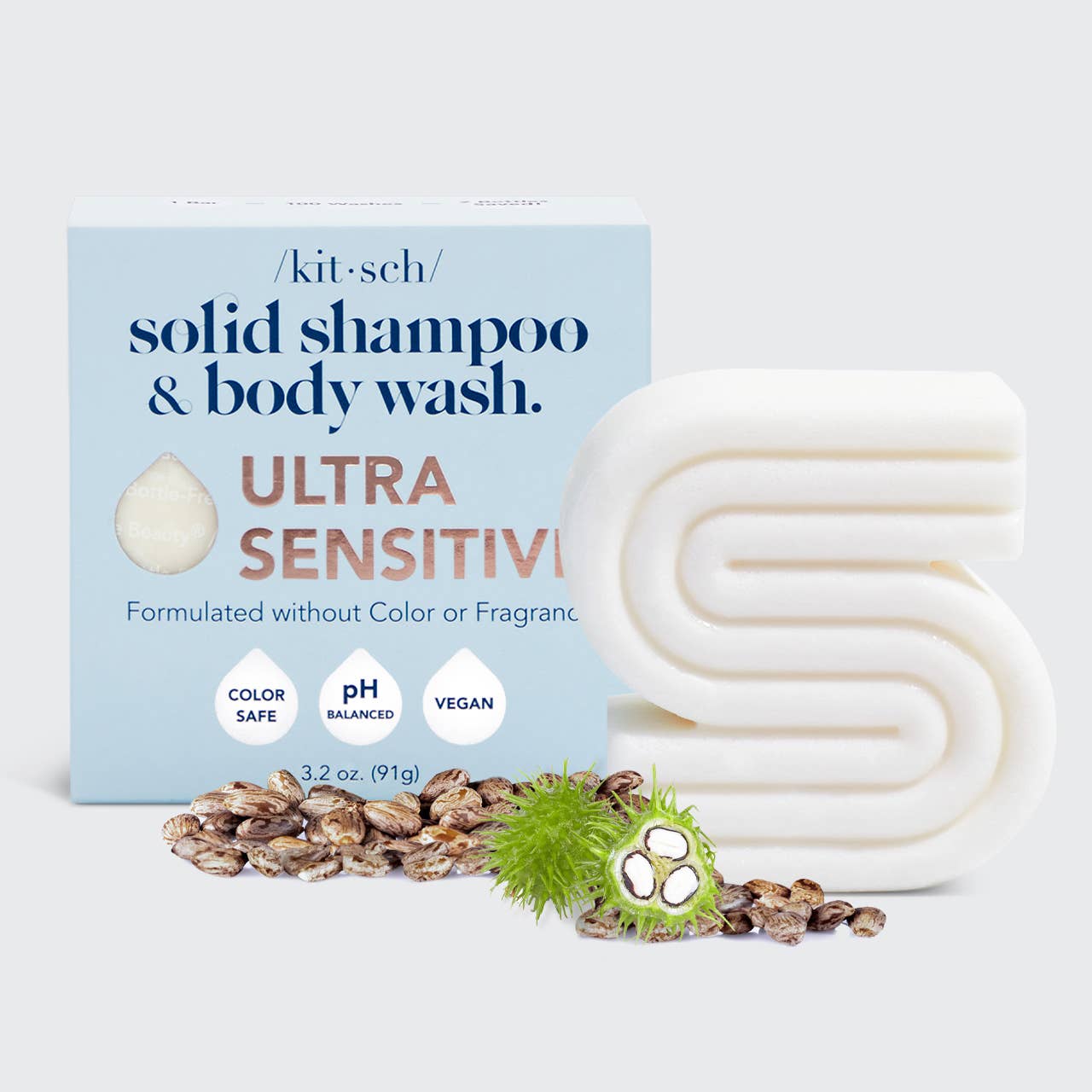 Ultra Sensitive Shampoo & Body Wash Bar Fragrance Free -