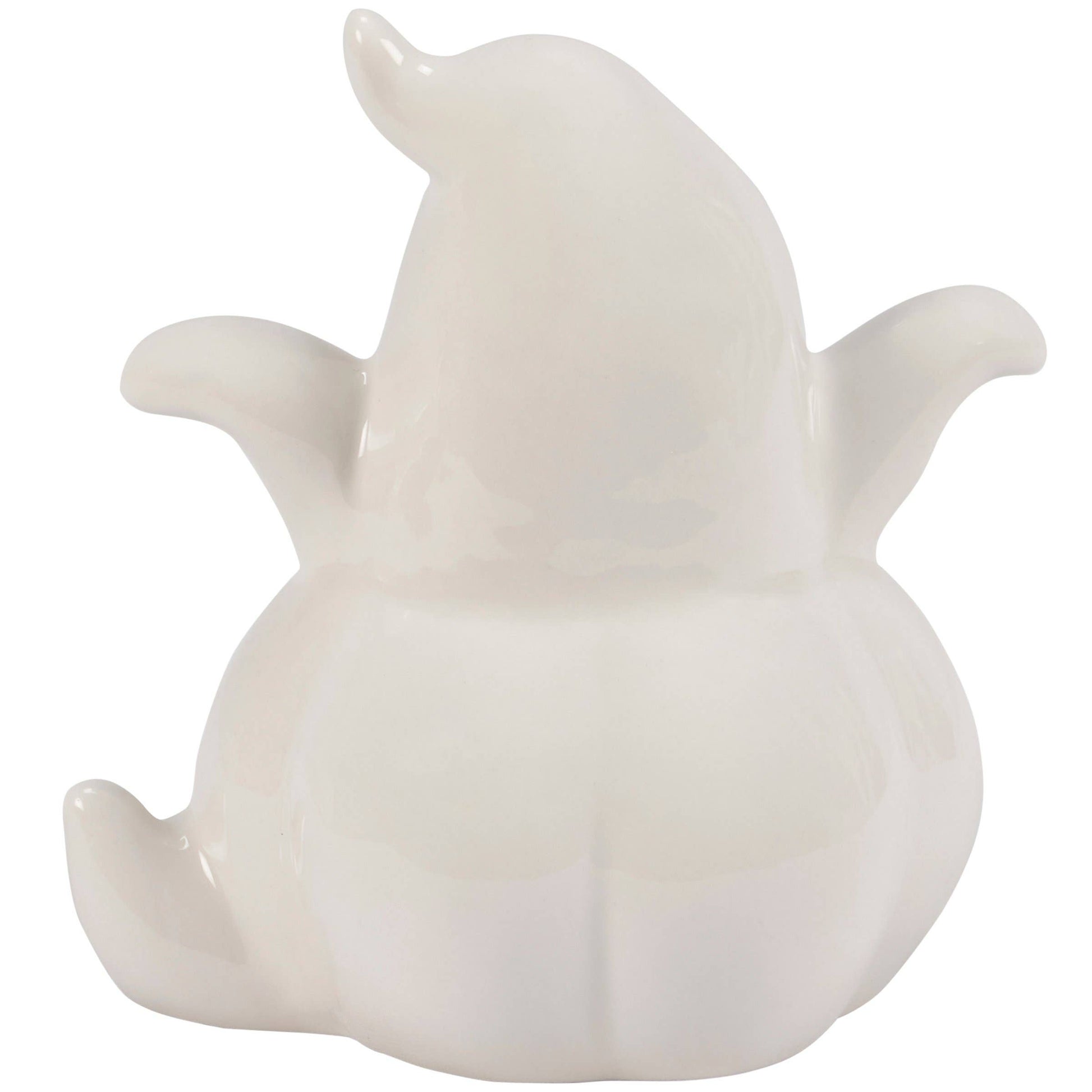 Lighted Ghost Pumpkin Figurine -