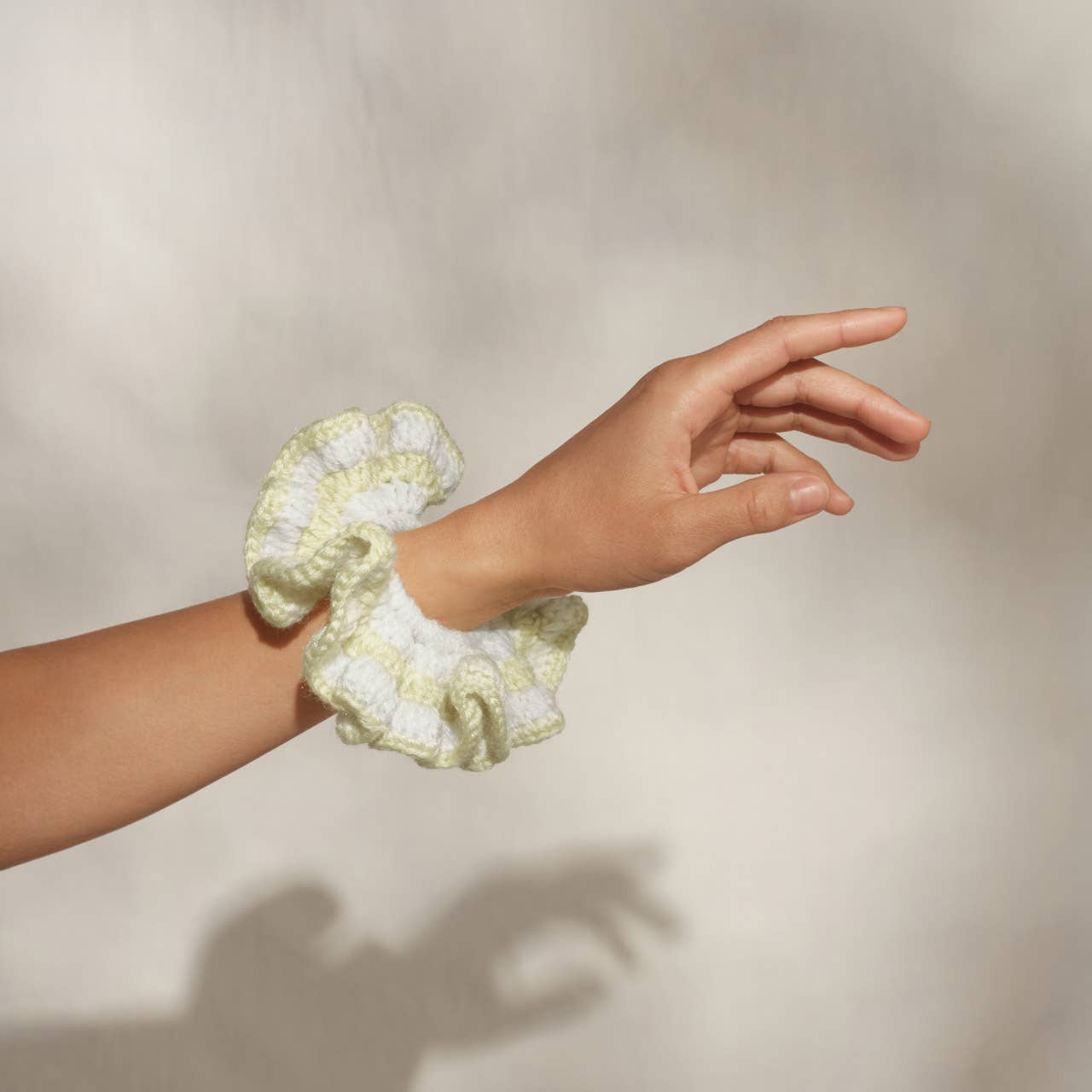 Crochet Scrunchie - Butter Yellow -