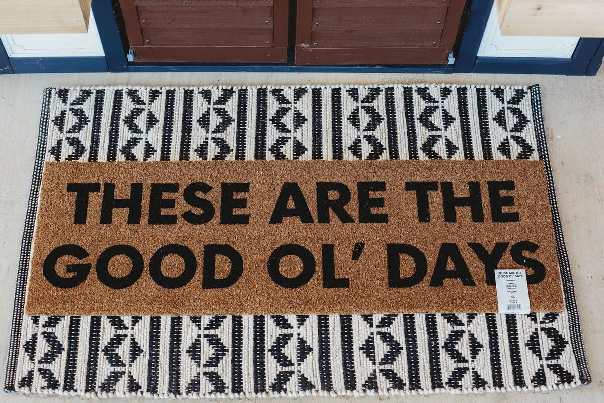 XL Doormat | These are the good ol' days (New Length) -