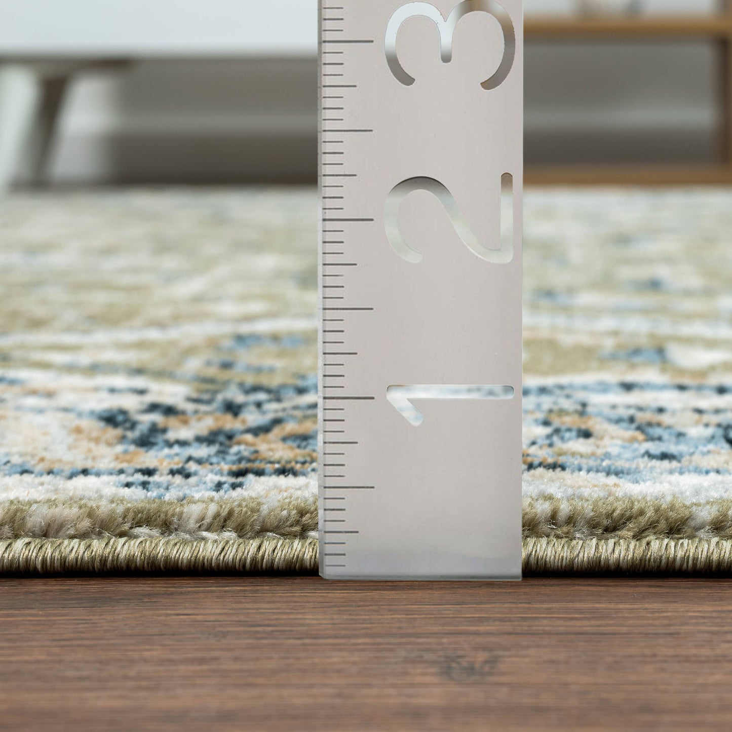 Abani Savoy Vintage Green Blue Area Rug -