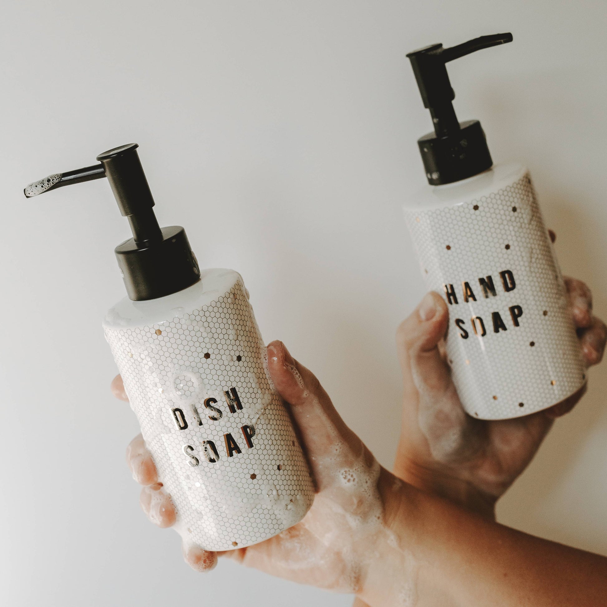 8.5oz Honeycomb Tile Hand Soap Dispenser- Home Decor & Gifts - Soap & Lotion Dispensers