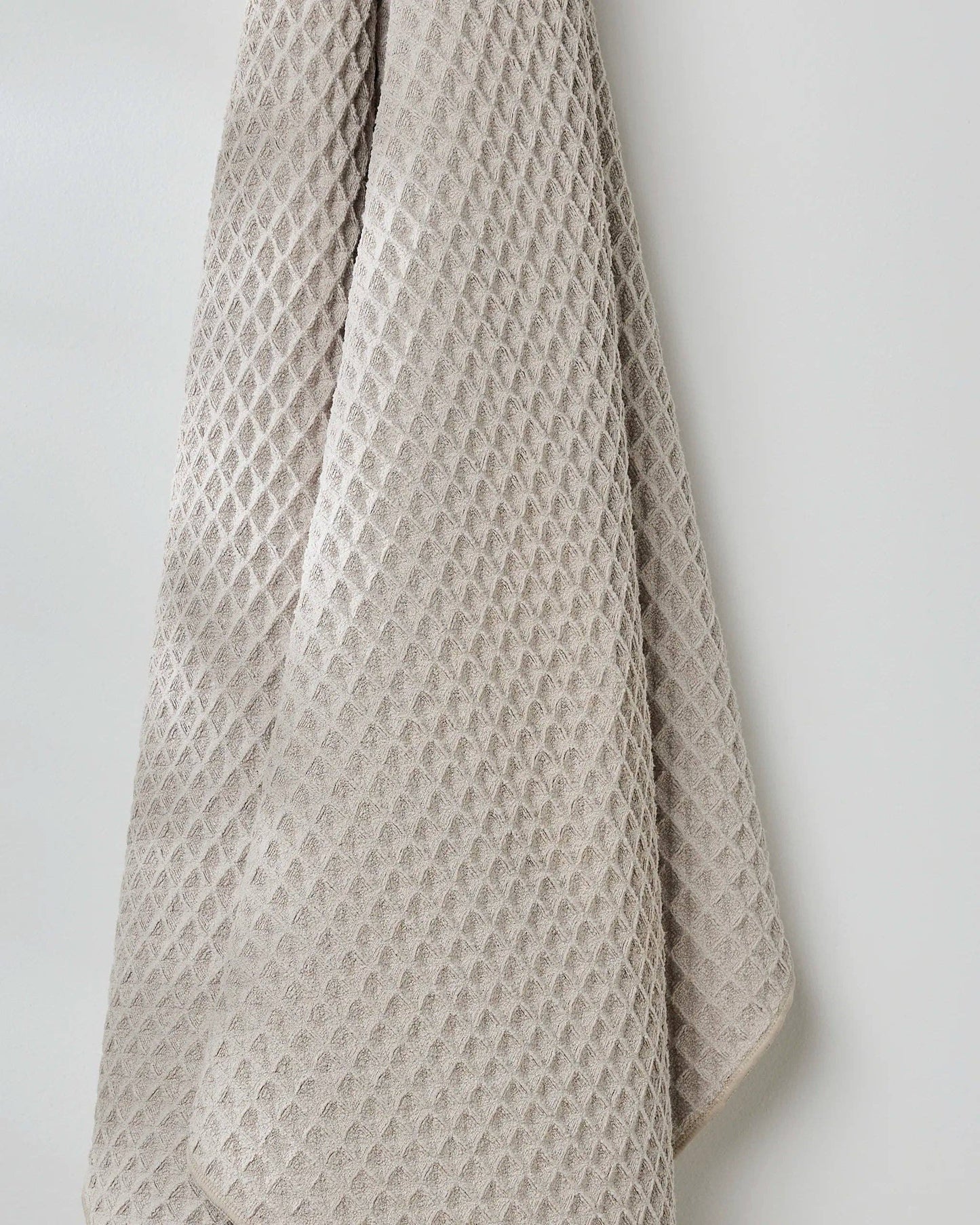 Taupe Waffle Bath Towel - Bath Towels