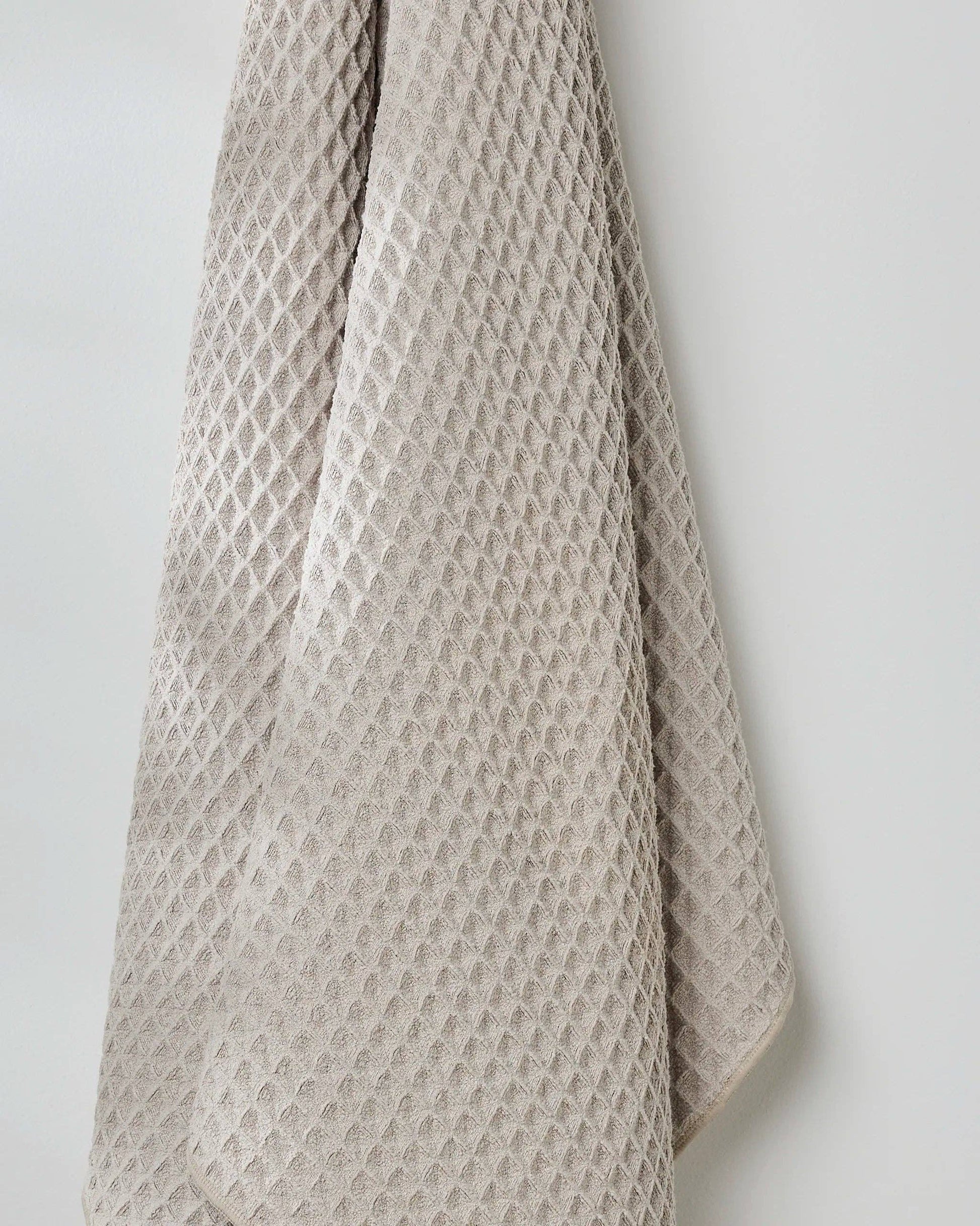 Taupe Waffle Bath Towel - Bath Towels